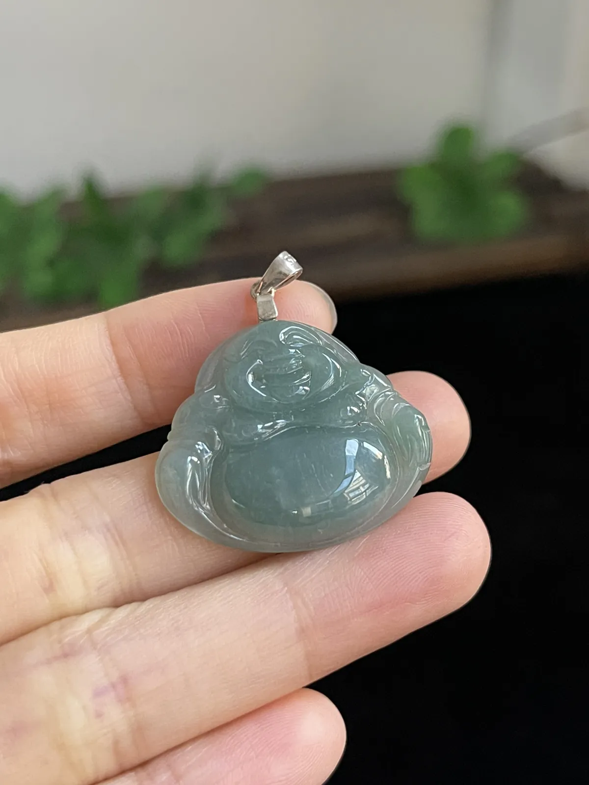 翡翠佛，印记：S925