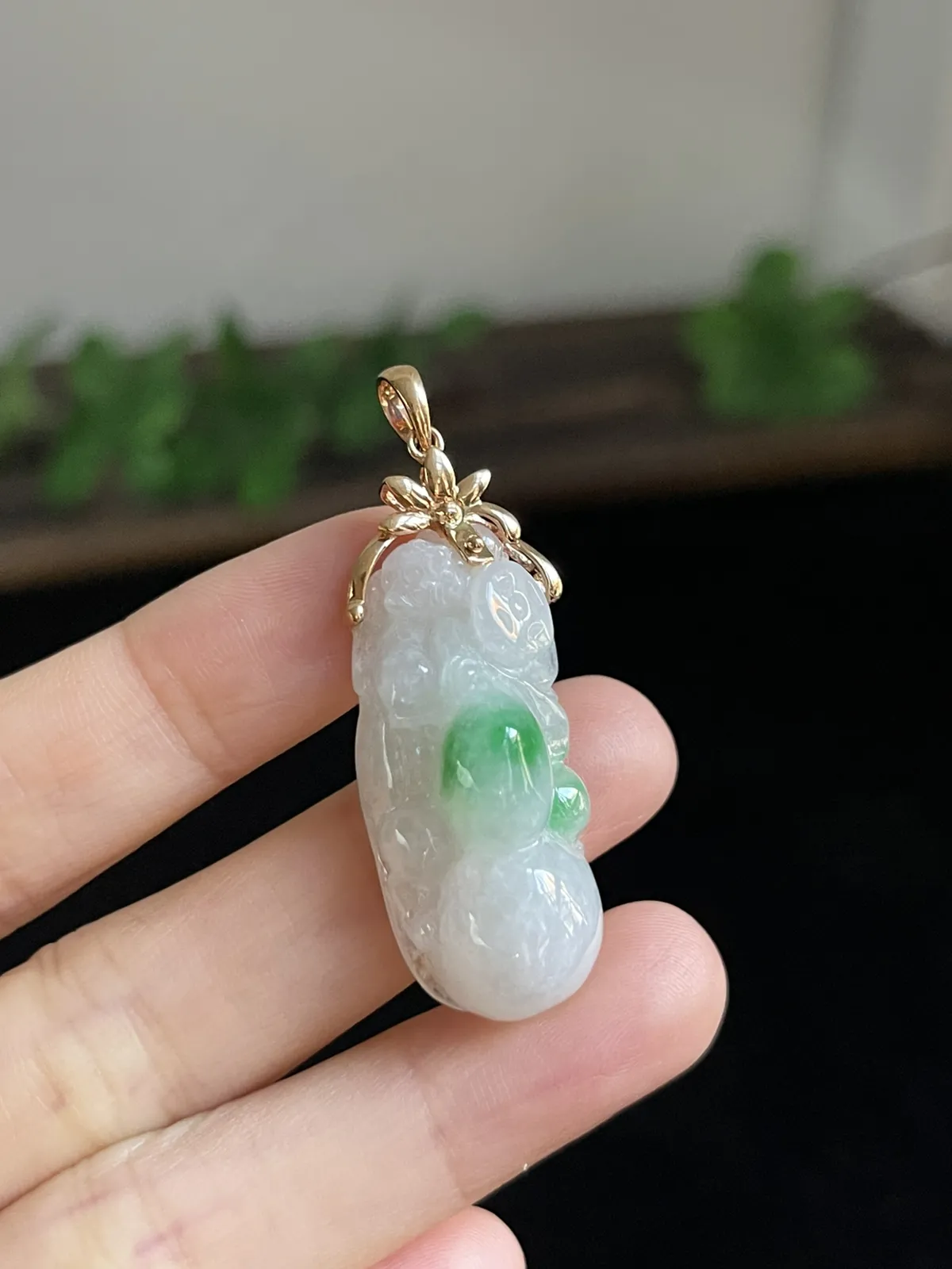 翡翠生肖，印记：Au750