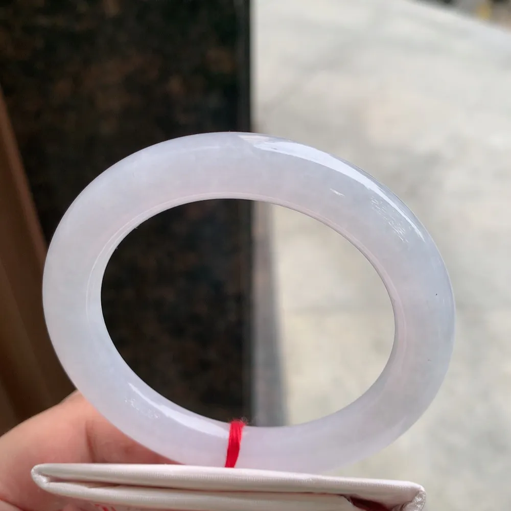 圆条高冰粉紫 无瑕 尺寸:55.7/10.2 种水好