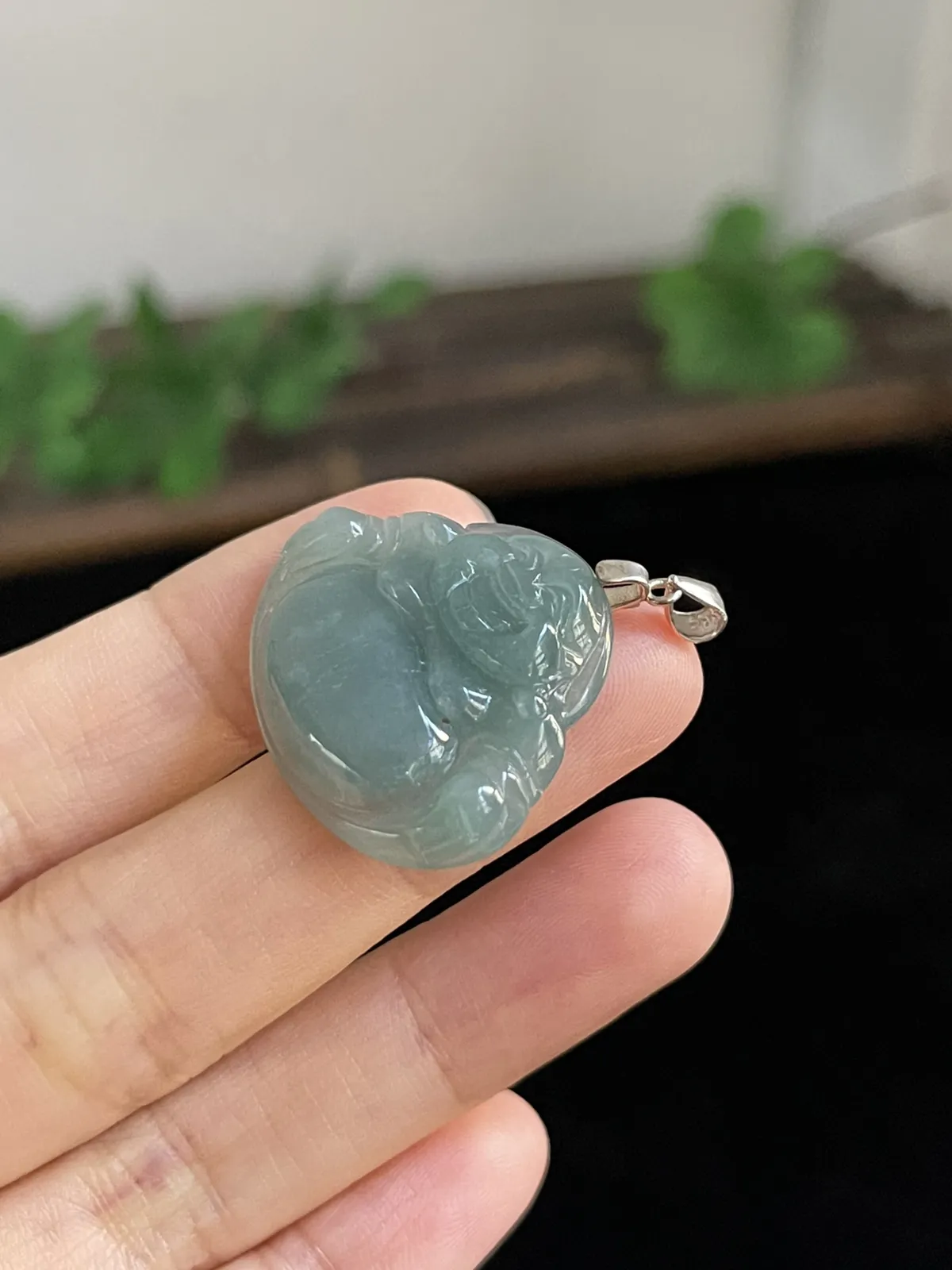 翡翠佛，印记：S925