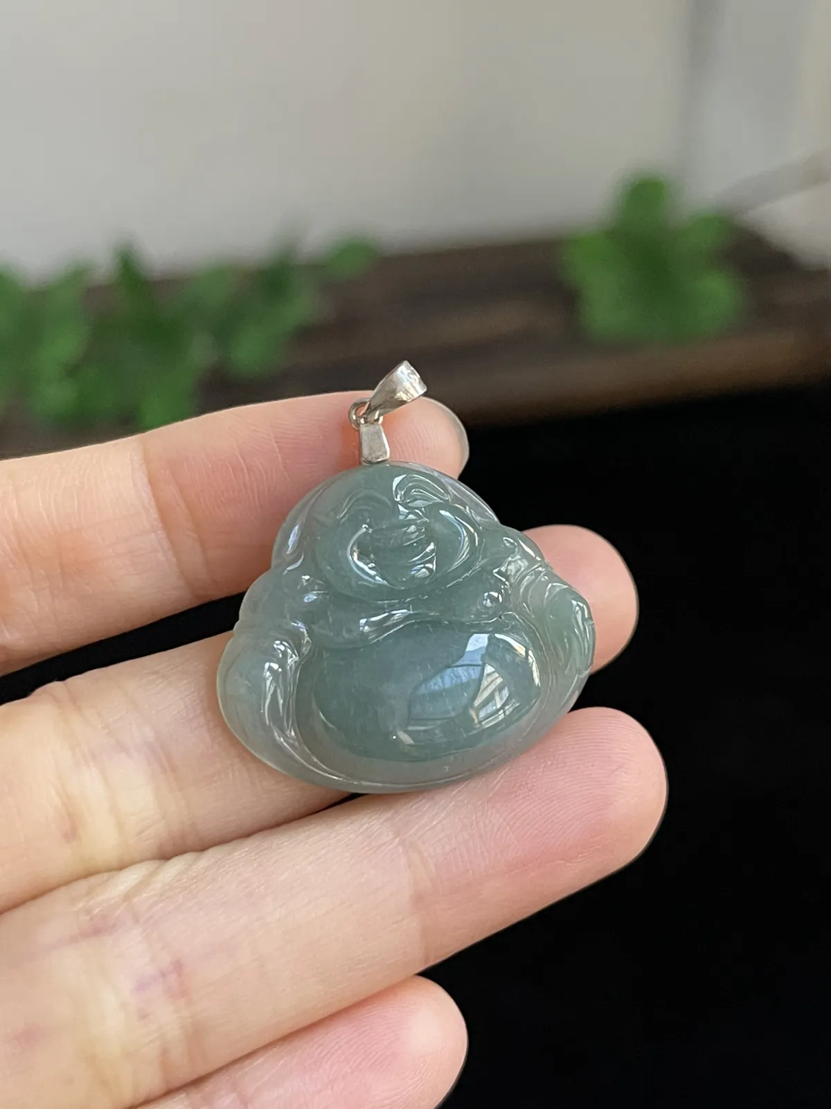 翡翠佛，印记：S925