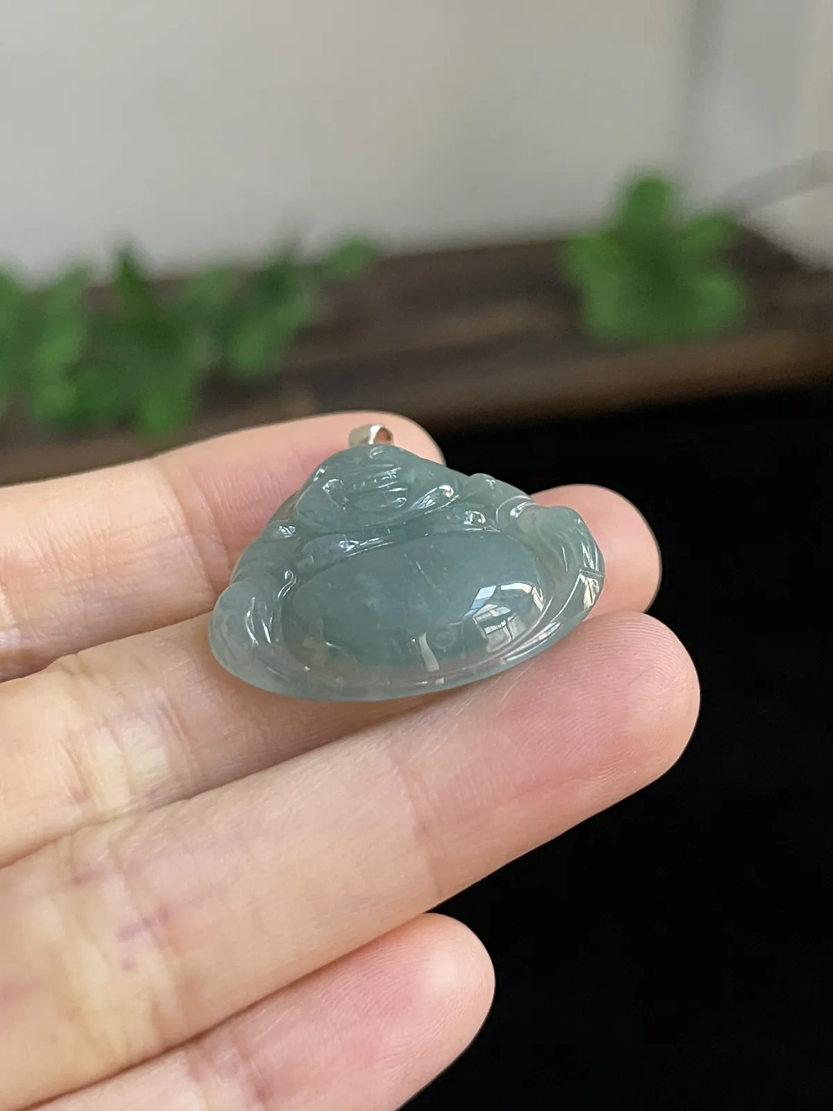 翡翠佛，印记：S925