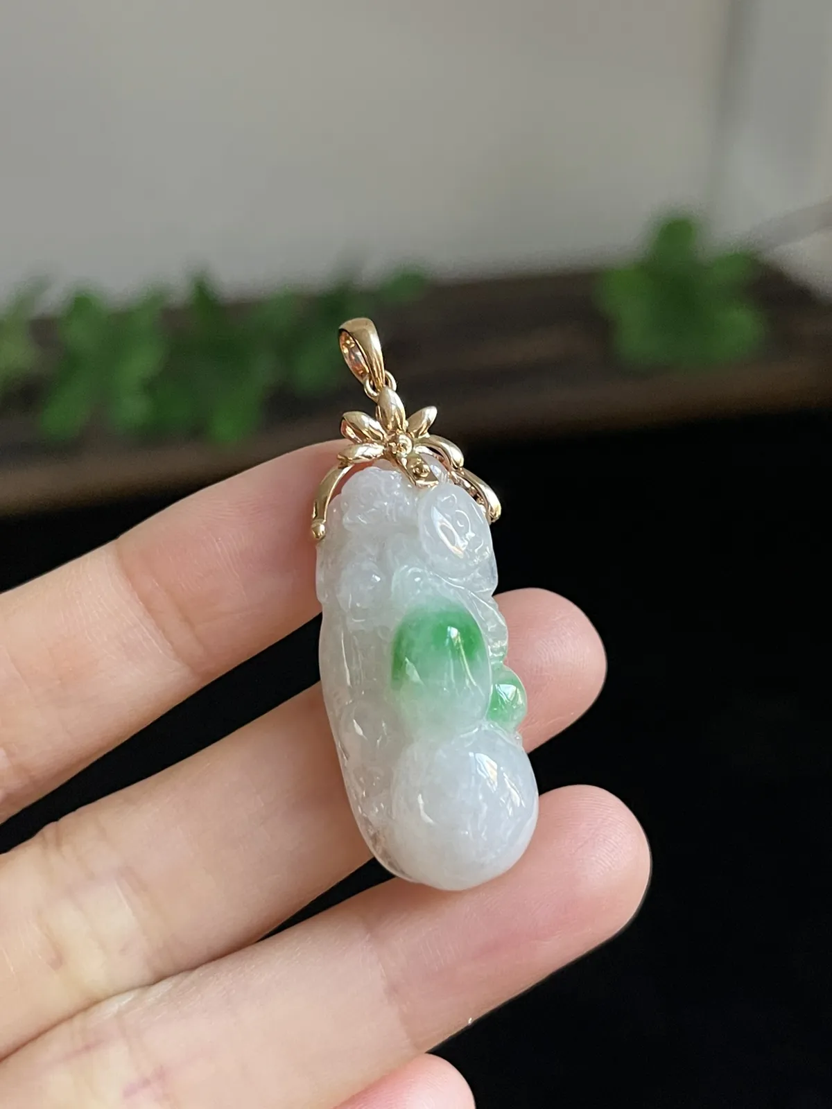 翡翠生肖，印记：Au750