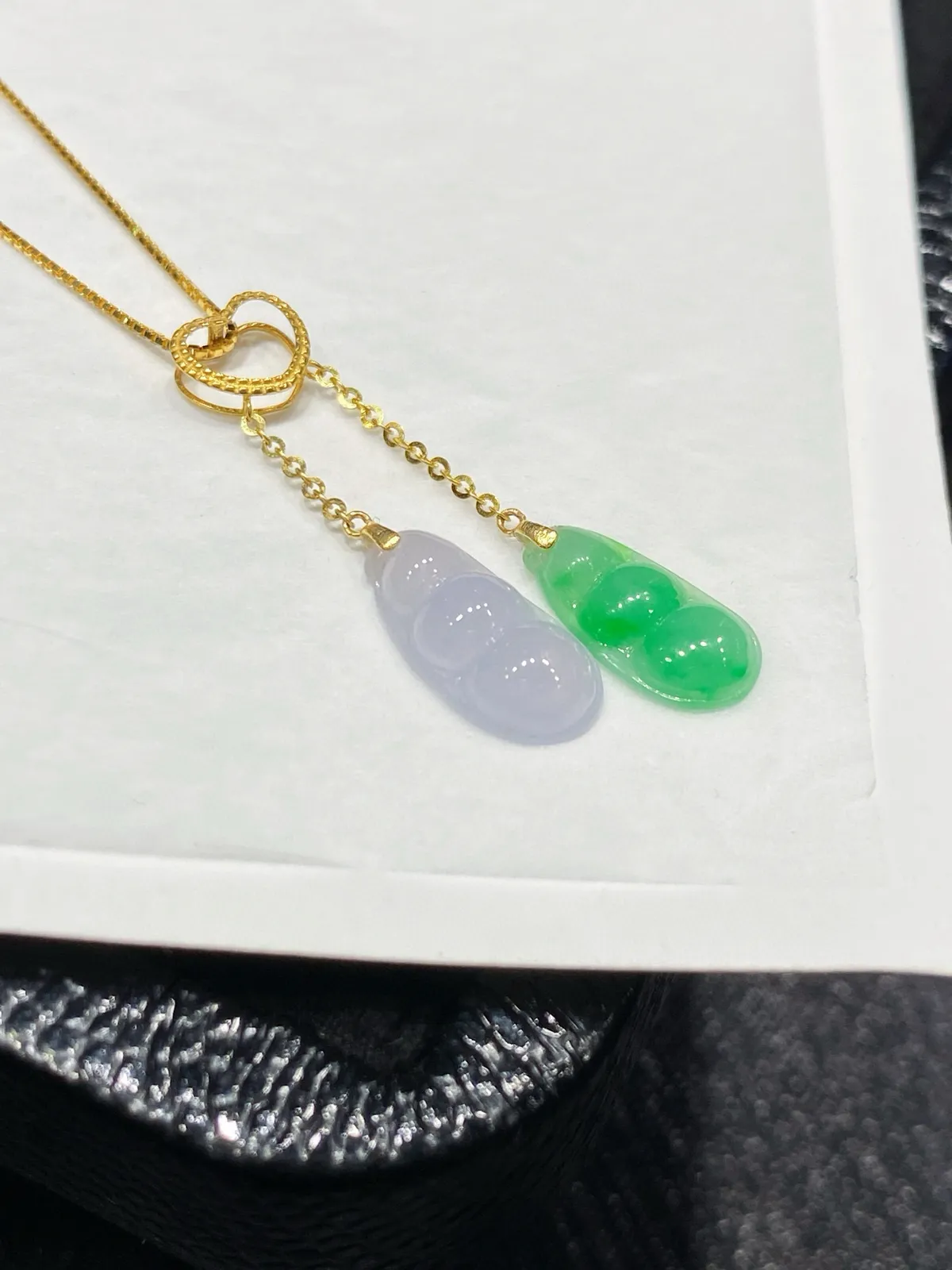 冰紫 飘色·福豆18K镶嵌