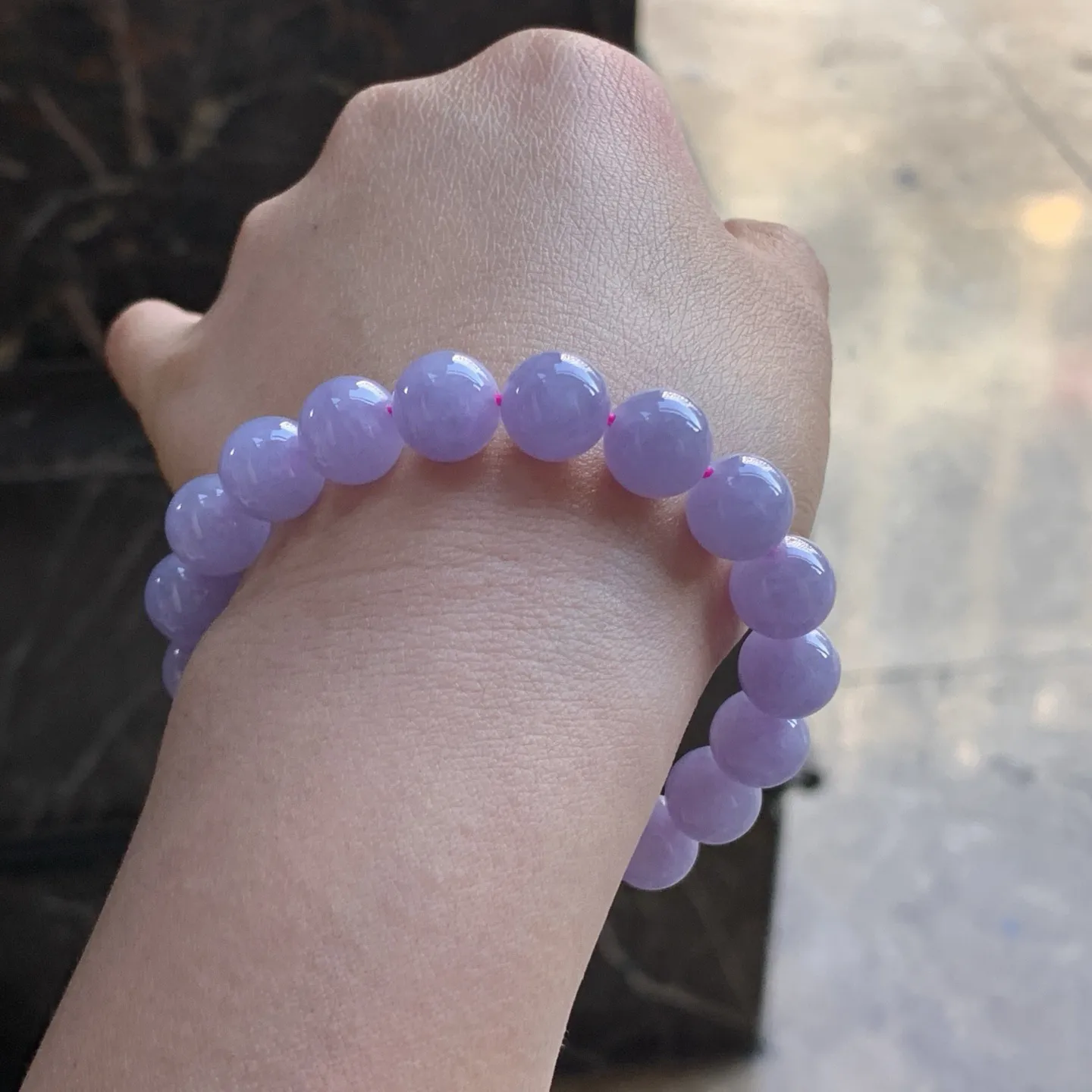 紫罗兰手串 颜色漂亮～