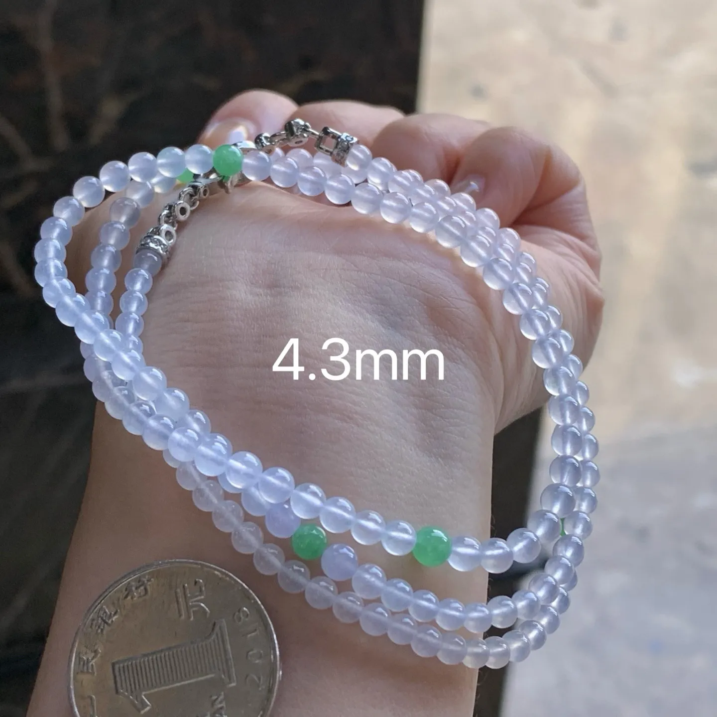 冰种珠链
冰味十足