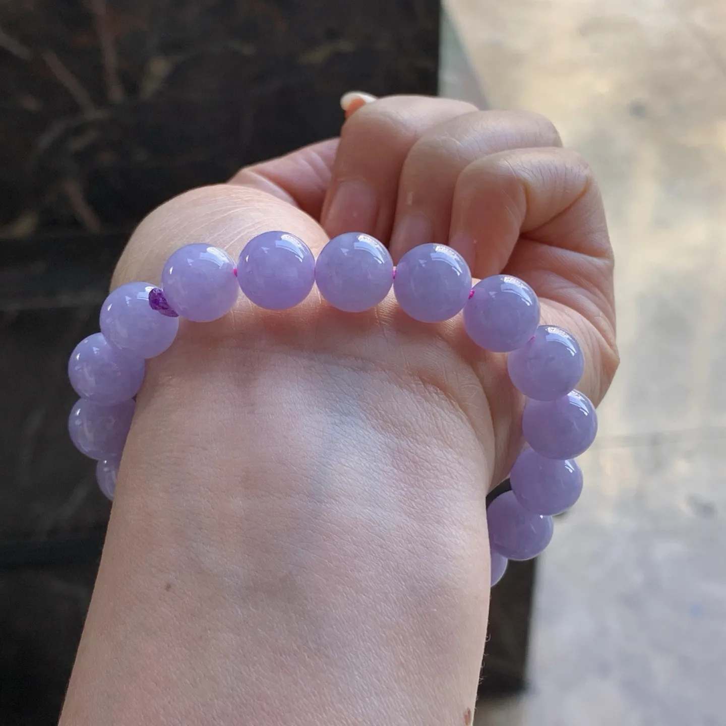 紫罗兰手串 颜色漂亮～