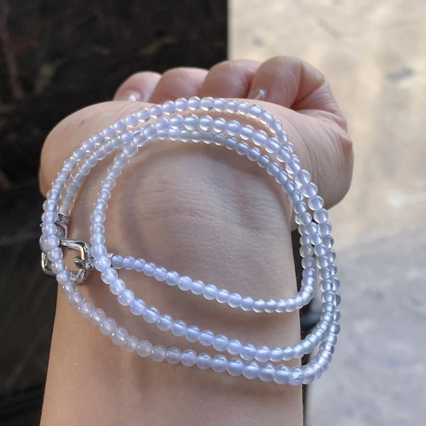 冰种珠链
冰味十足