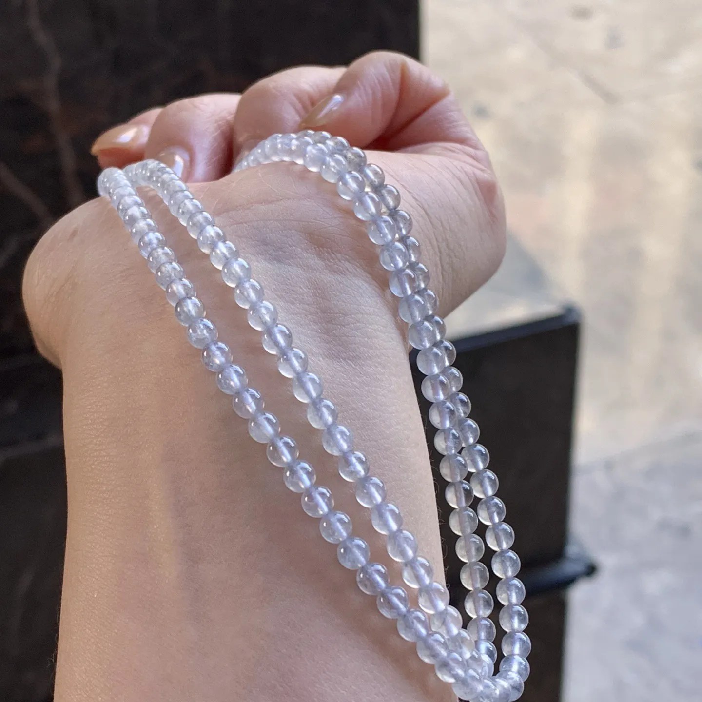 冰乌鸡珠链
特色～