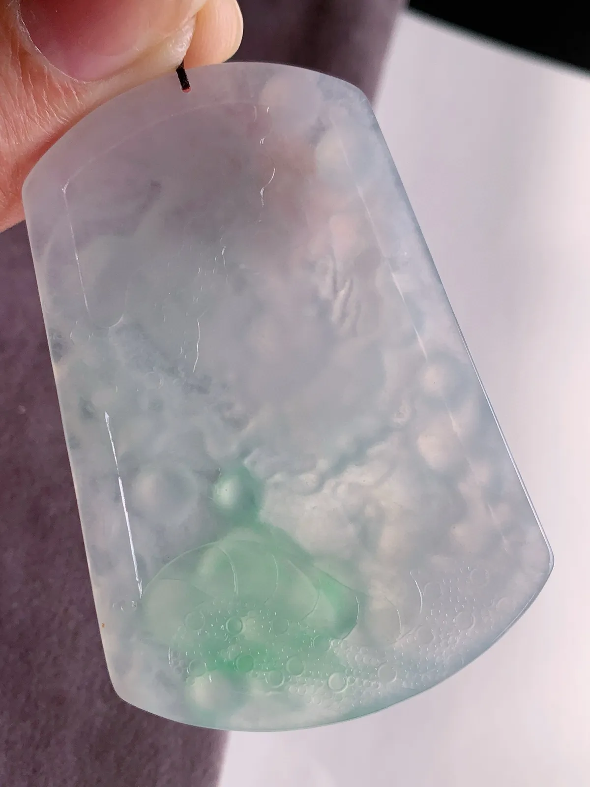 冰飘绿大龙牌，尺寸：60.8/41.2/5.5