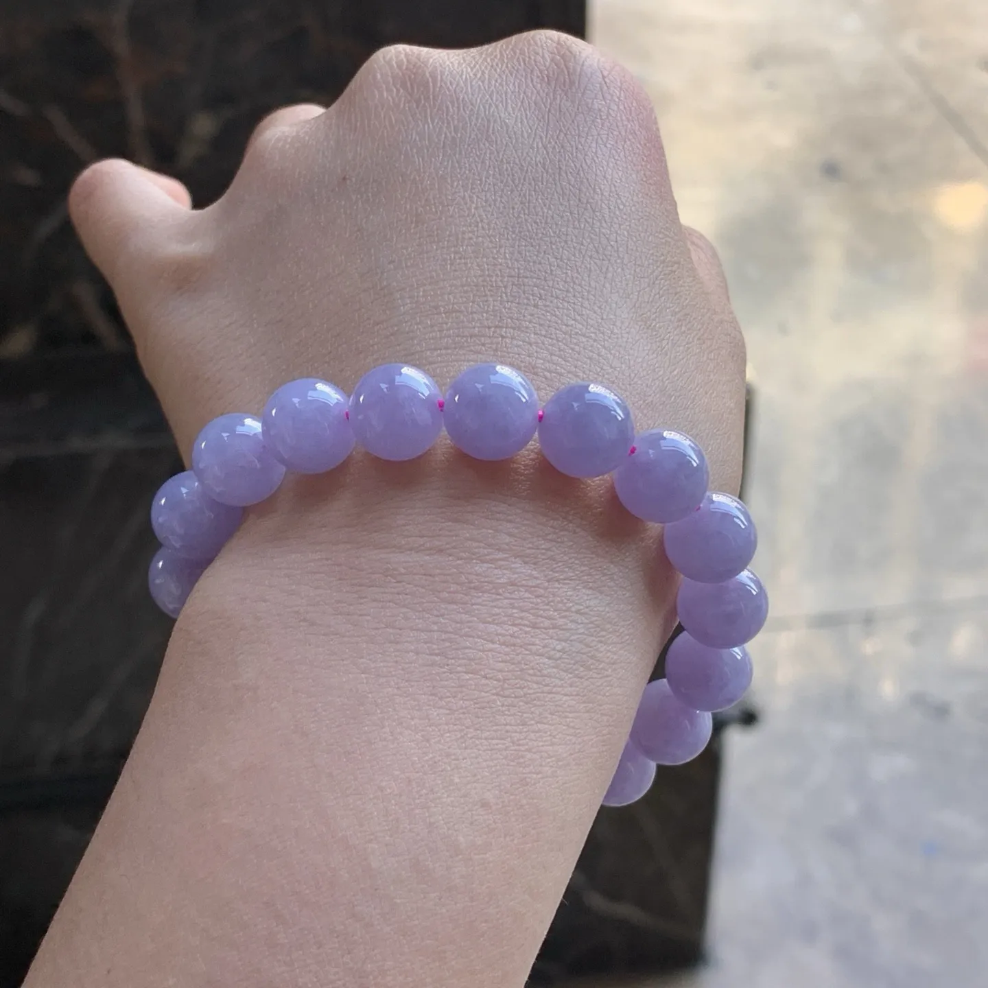 紫罗兰手串 颜色漂亮～