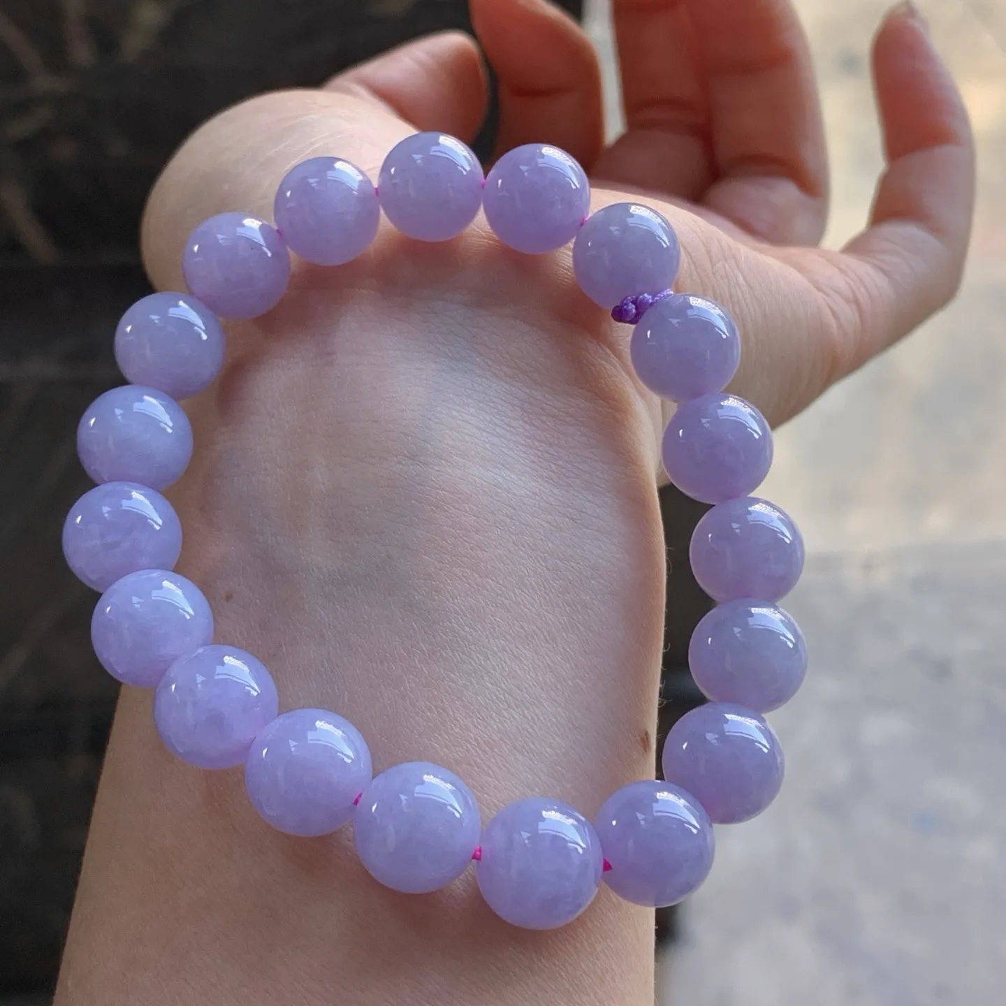 紫罗兰手串 颜色漂亮～