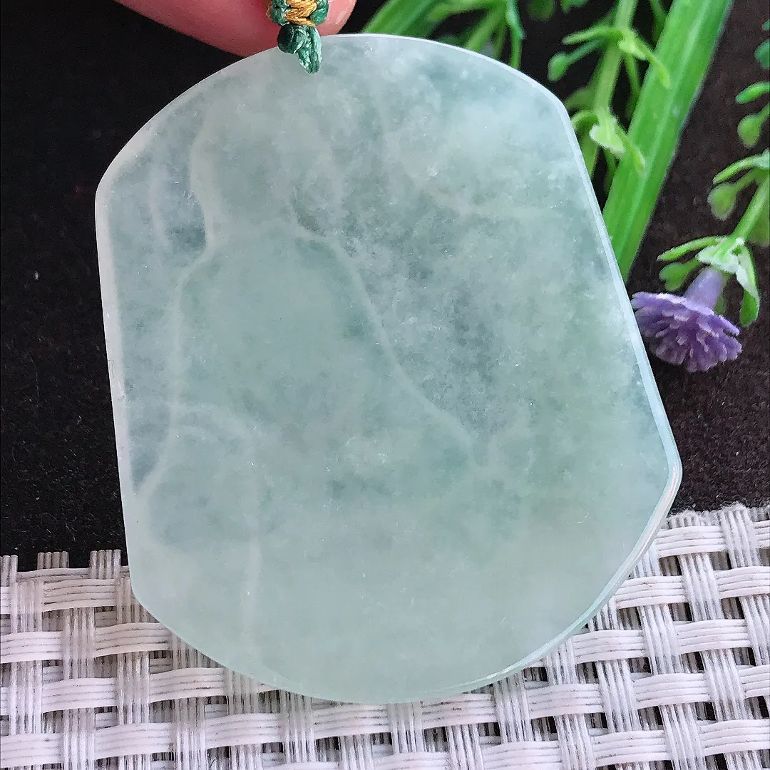 实拍A货翡翠51.2/43.3/5老坑冰胶果冻冰晴如来佛祖吊坠翡翠挂件