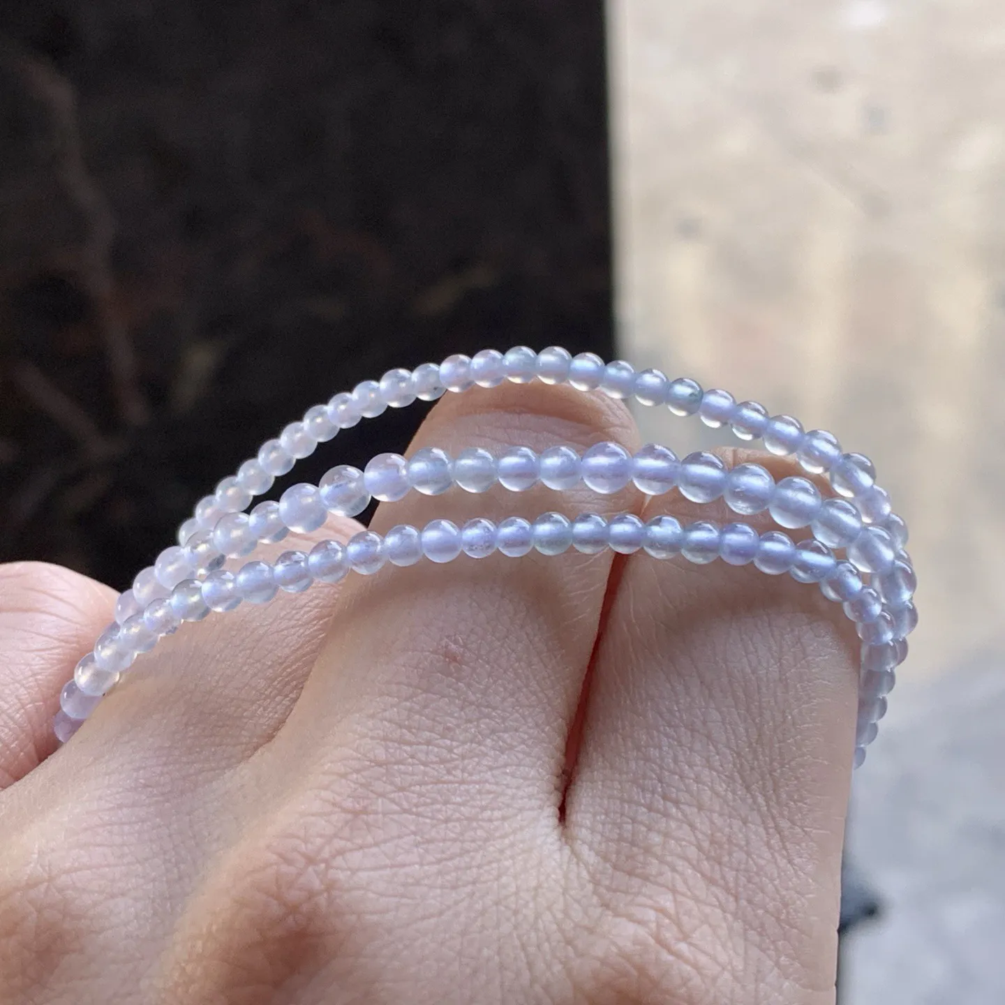 冰种珠链
冰味十足