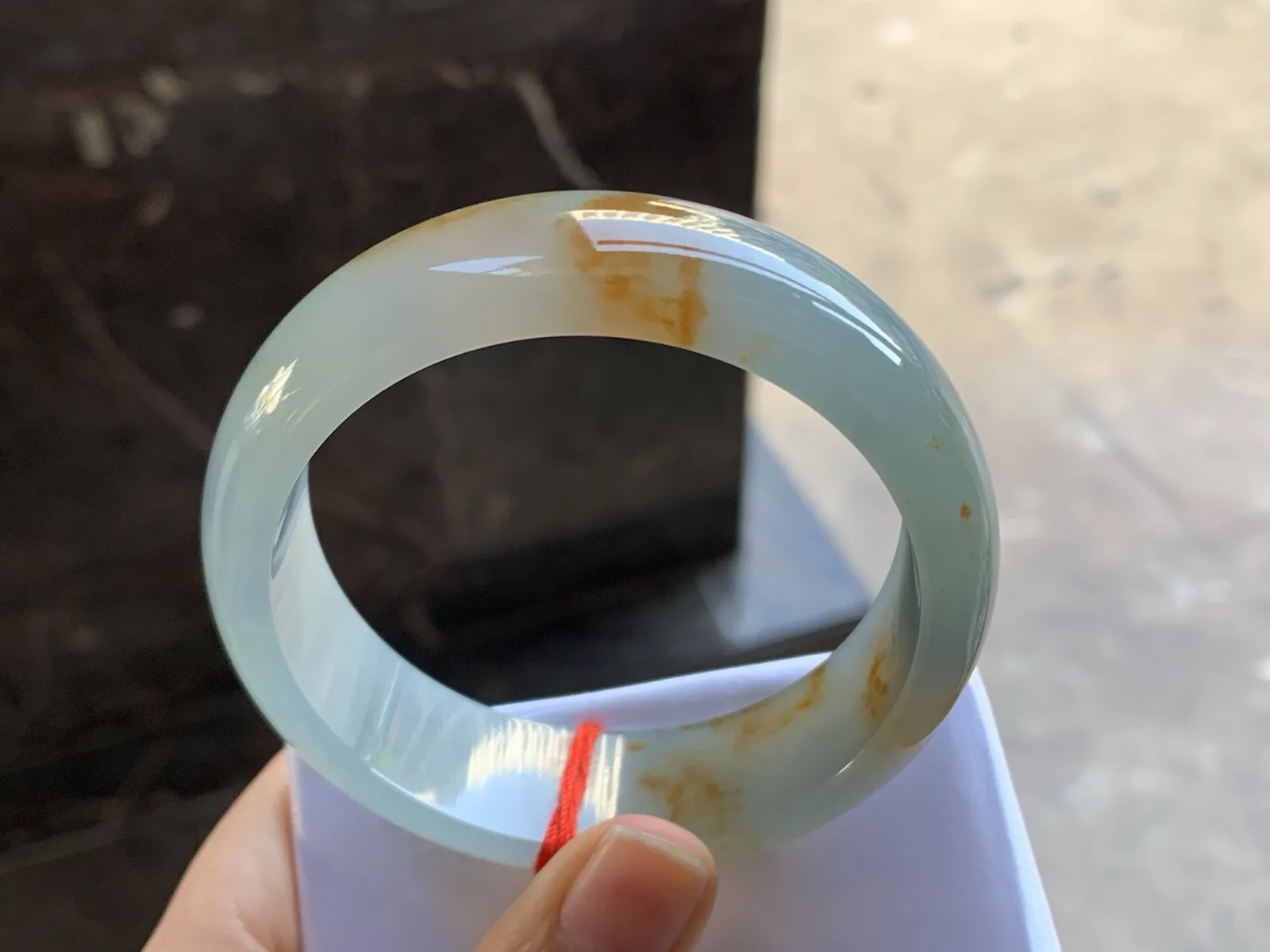 57.5-18-8

黄翡宽版手镯^_^飘花灵韵