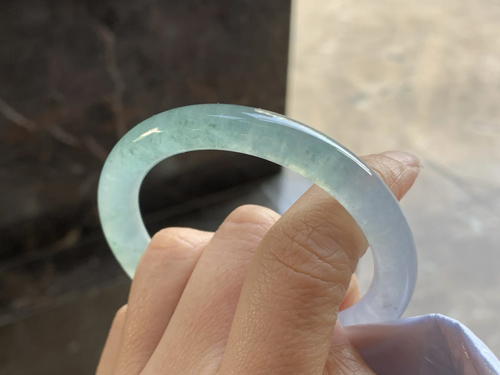 50-8.3

冰蓝圆条手镯^_^冰透 清新