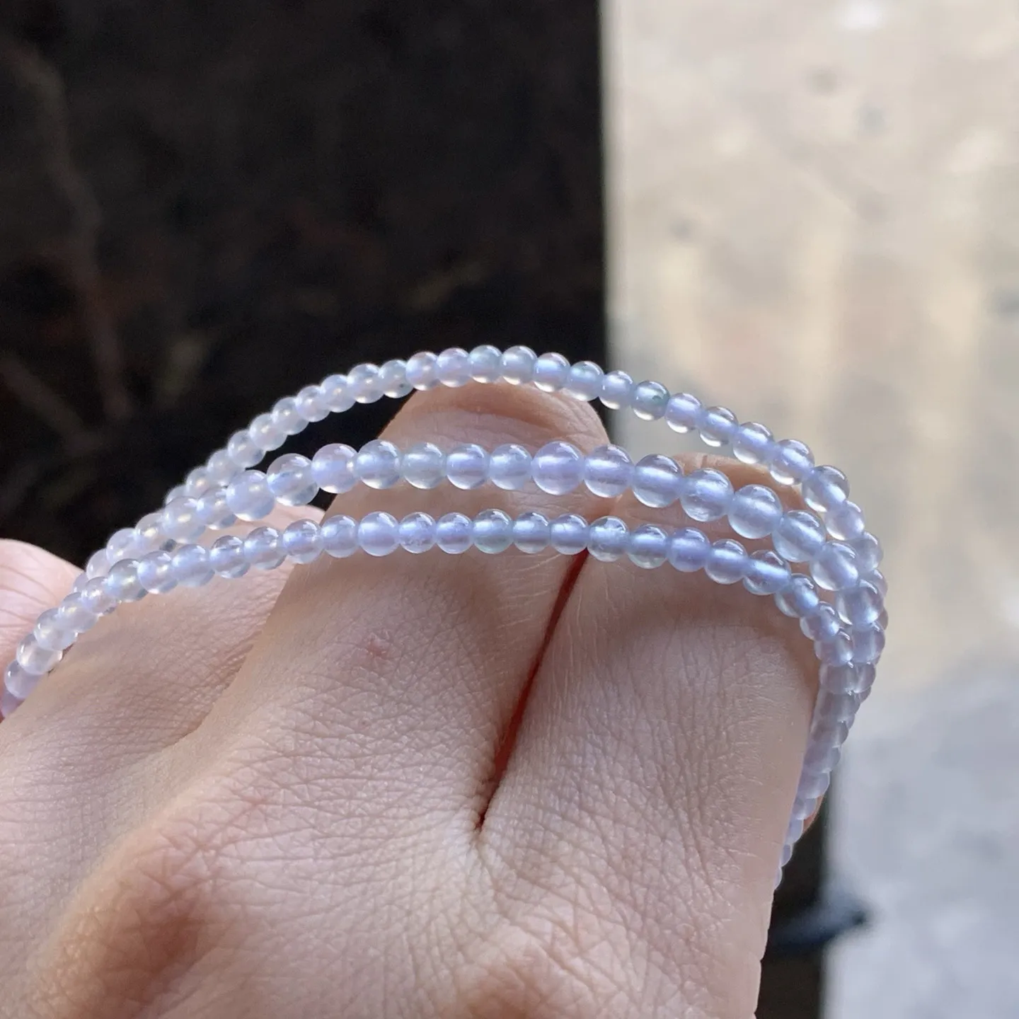 冰种珠链
冰味十足