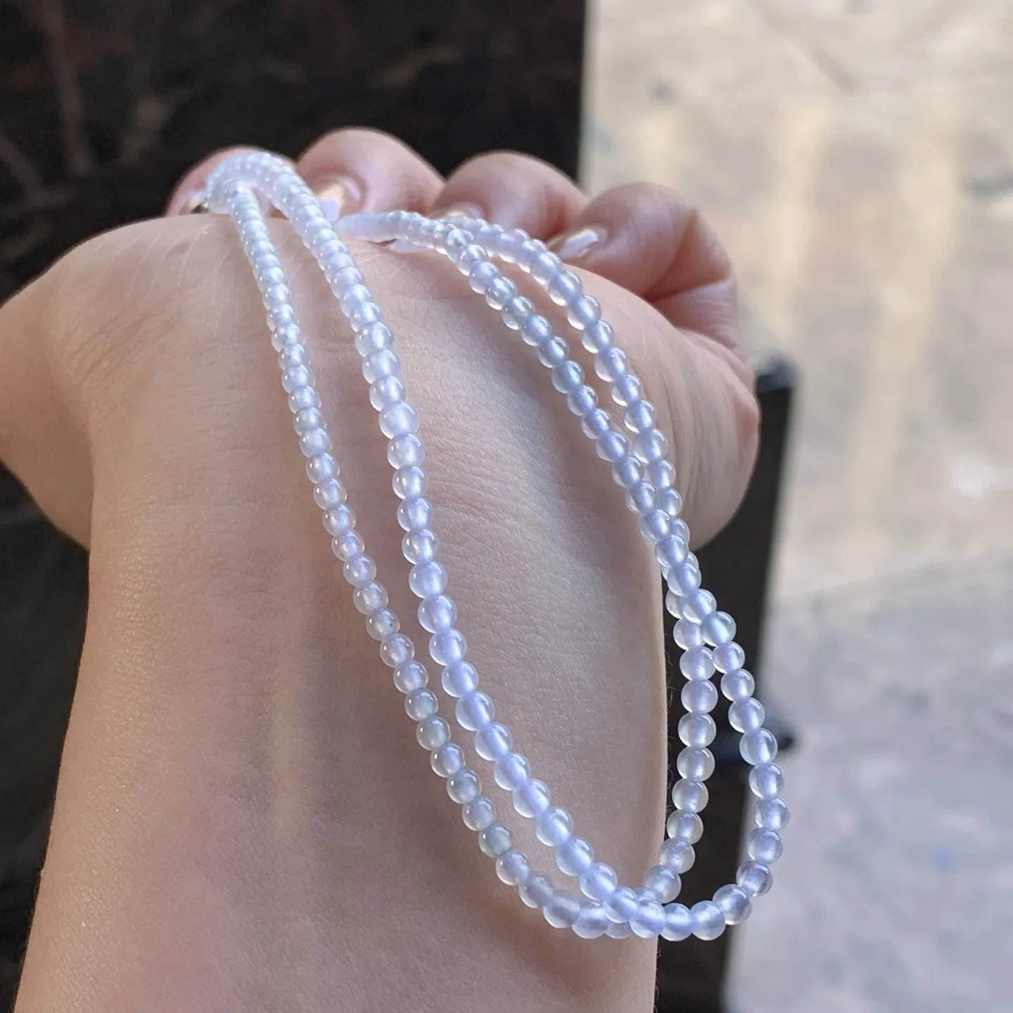 冰种珠链
冰味十足