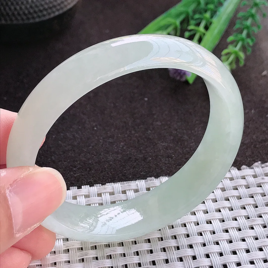 实拍翡翠A货56/48/15.5/7.5老坑冰胶水灵冰晴贵妃手镯翡翠玉镯女款百搭