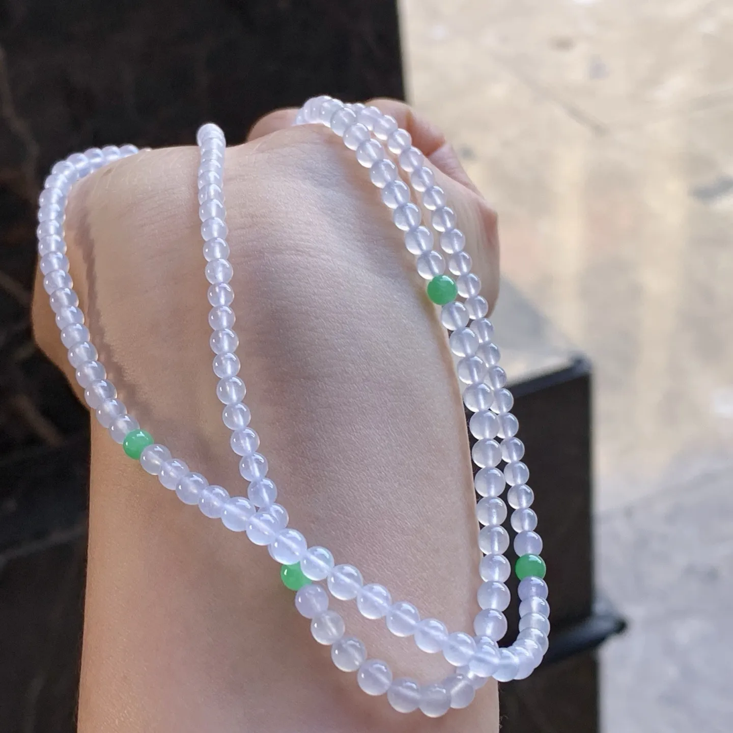 冰种珠链
冰味十足