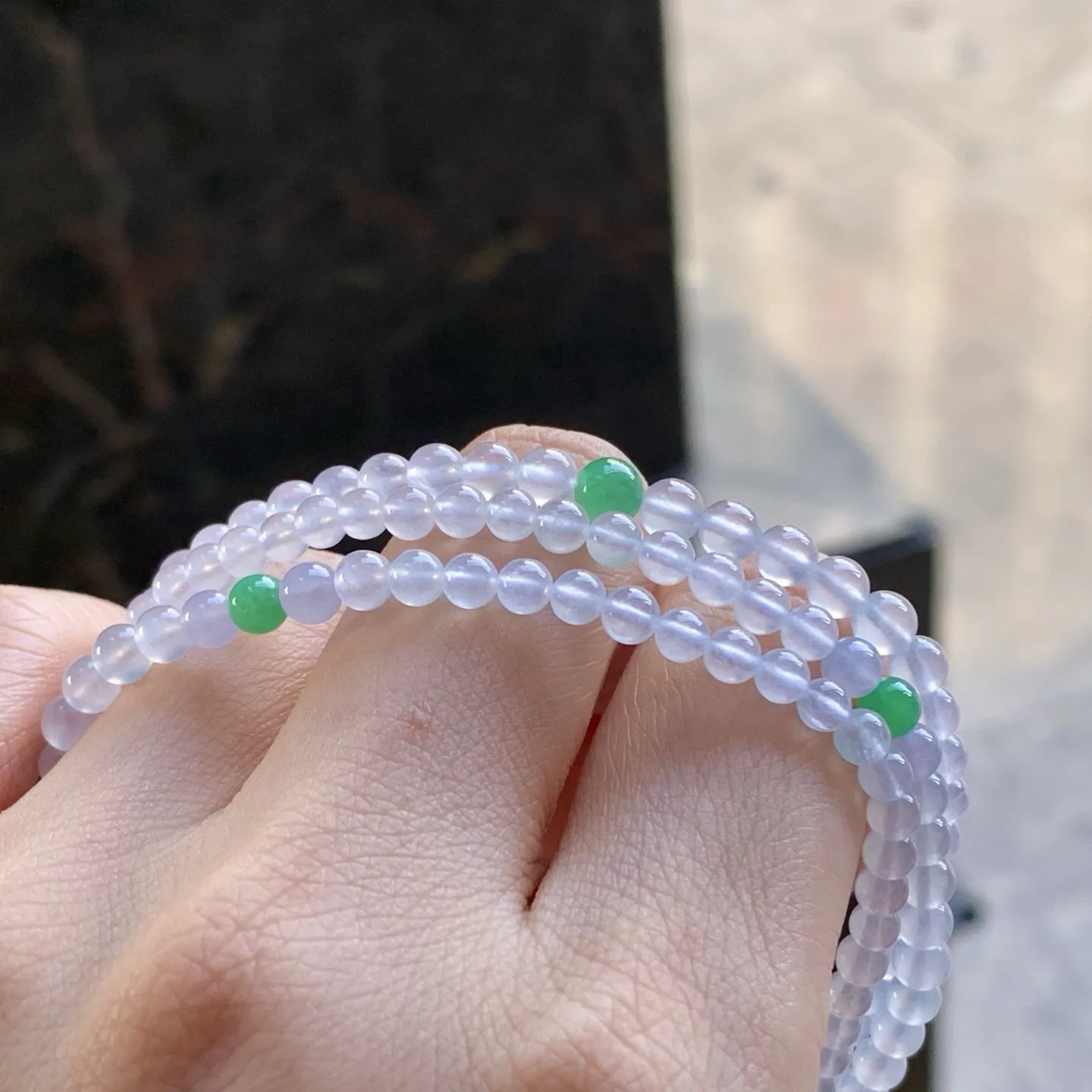 冰种珠链
冰味十足