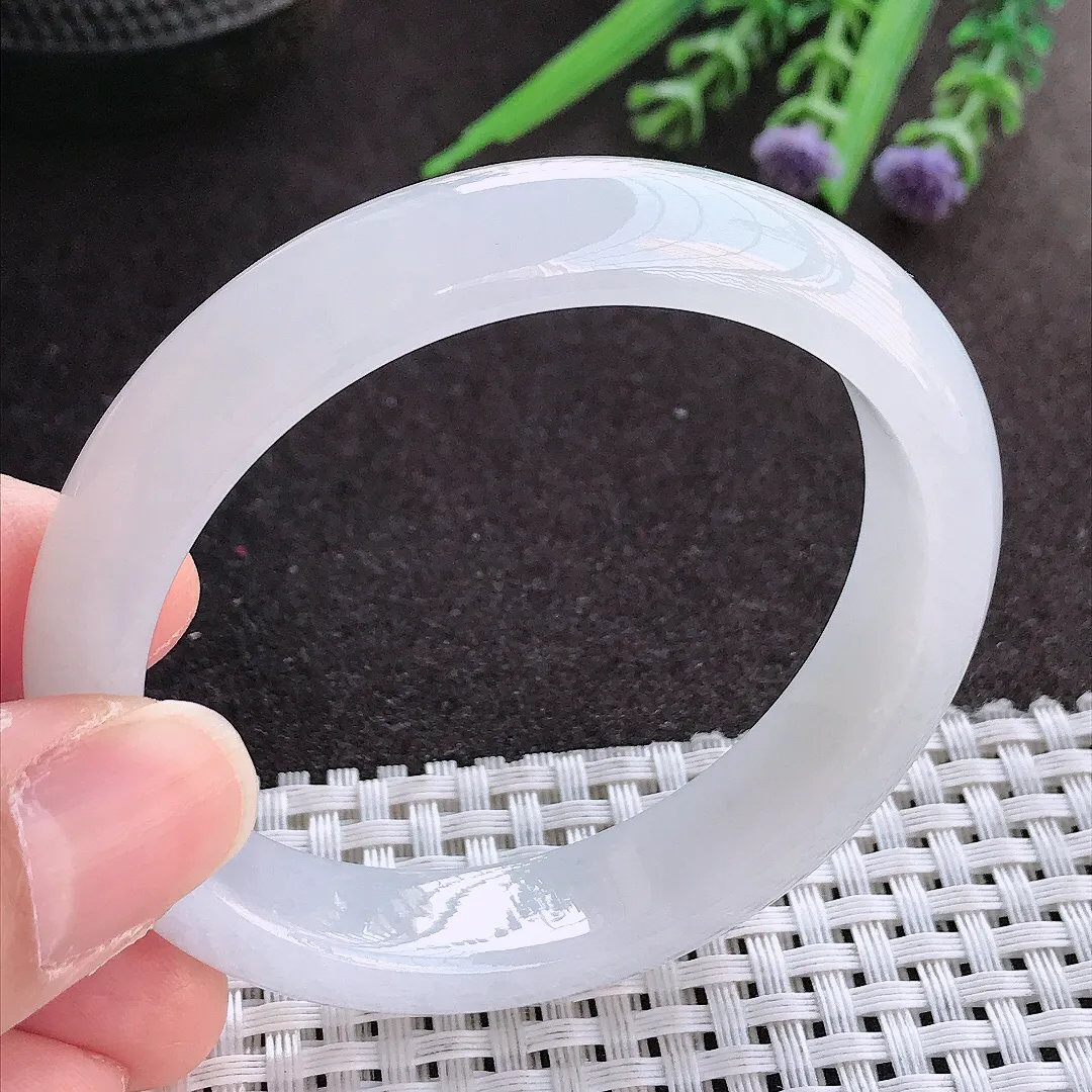 实拍翡翠A货54.5/49.5/12.8/7.6老坑冰胶果冻飘花贵妃手镯翡翠玉镯女款百搭