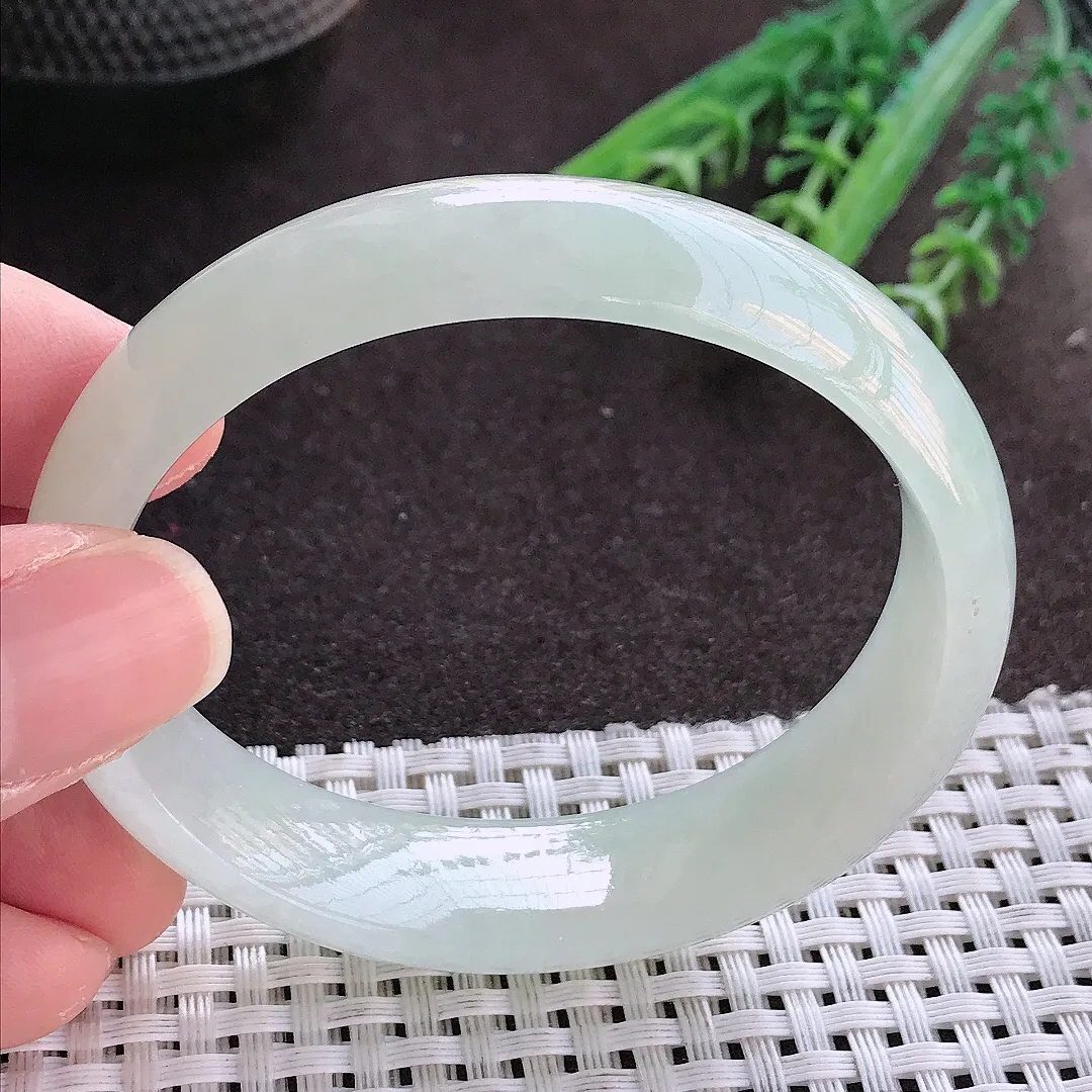 实拍翡翠A货56/48/15.5/7.5老坑冰胶水灵冰晴贵妃手镯翡翠玉镯女款百搭