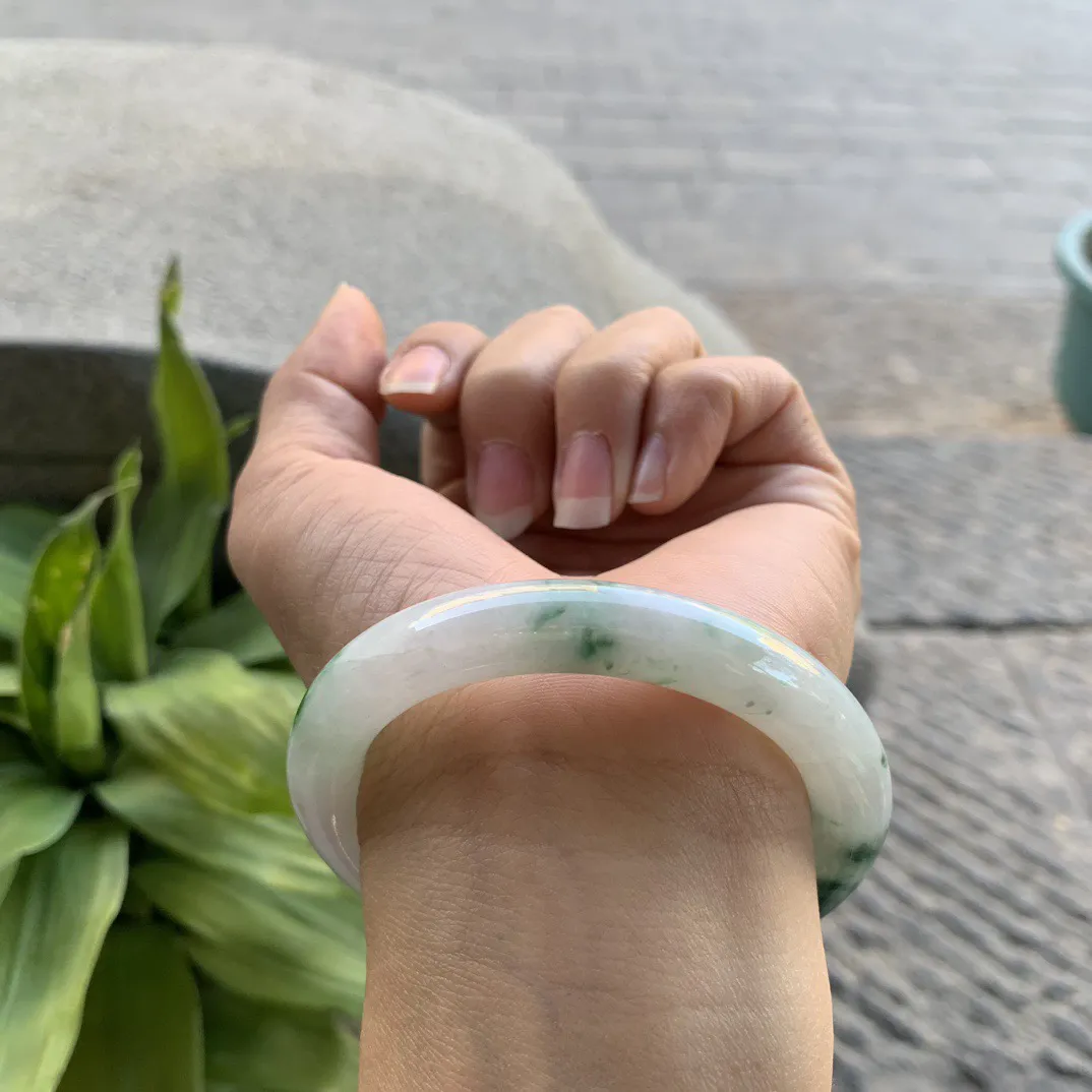 小圈口53.1-9.4 【飘花圆条手镯】圆条53 54可戴