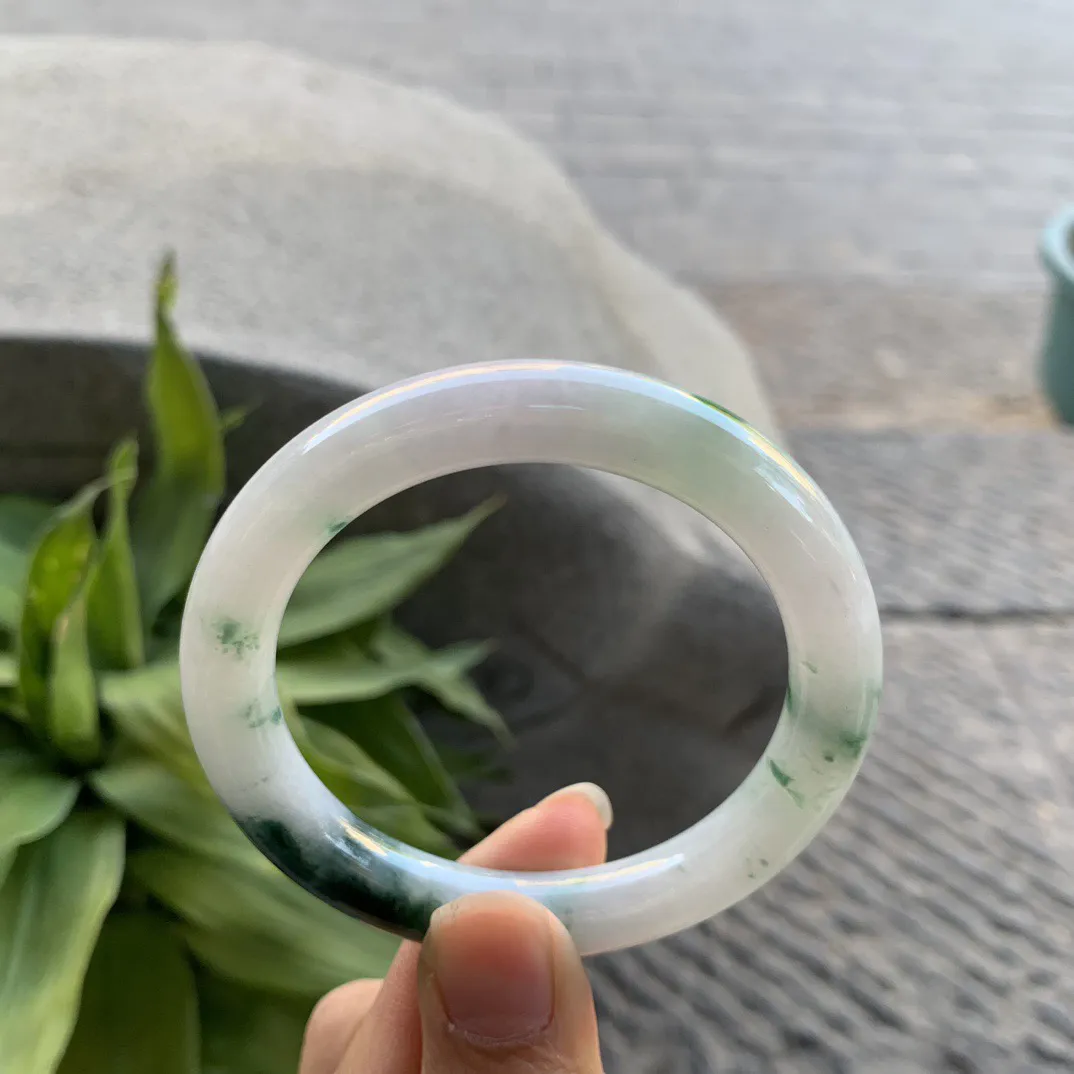 小圈口53.1-9.4 【飘花圆条手镯】圆条53 54可戴