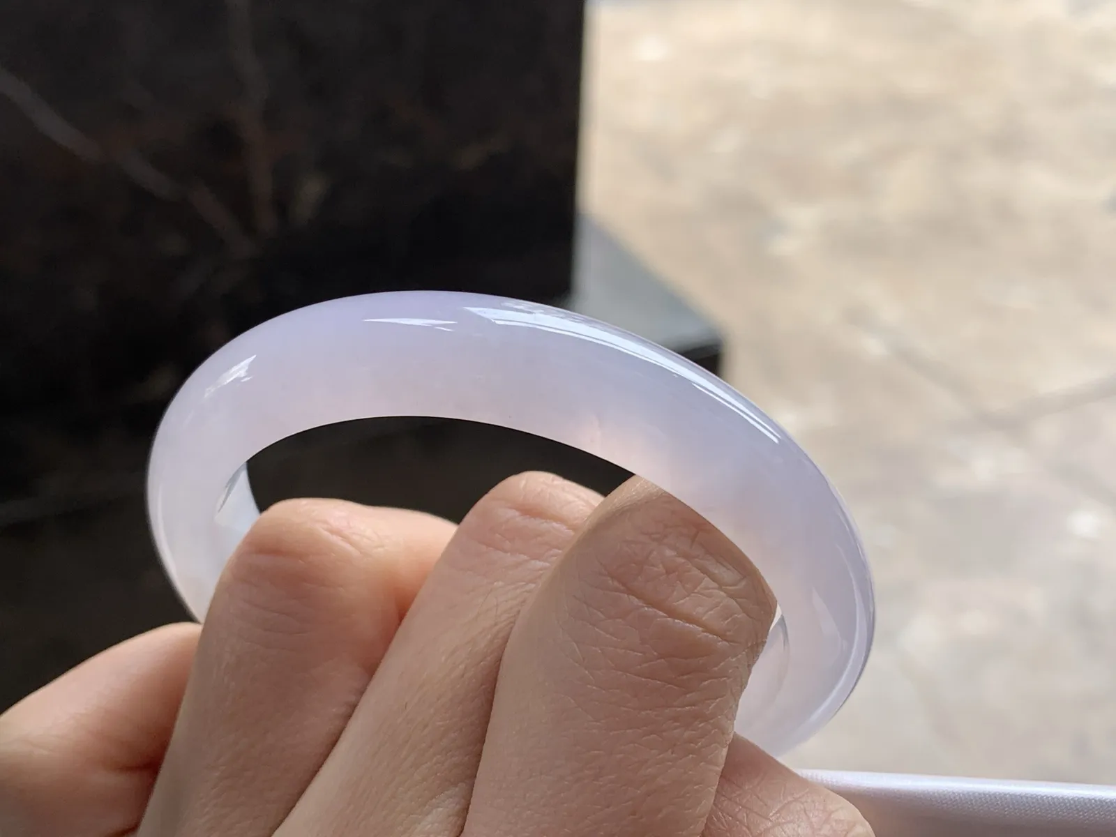 53-10.7-7.3

冰紫贵妃手镯^_^清新冰透 正圈50 51可以带