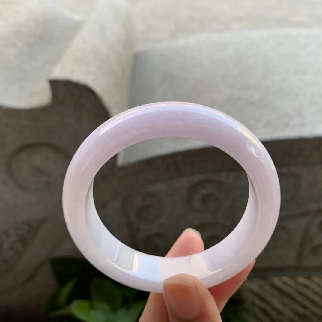 圈口 54.2-14.4-8.4【粉紫正圈手镯】正圈54 55可戴