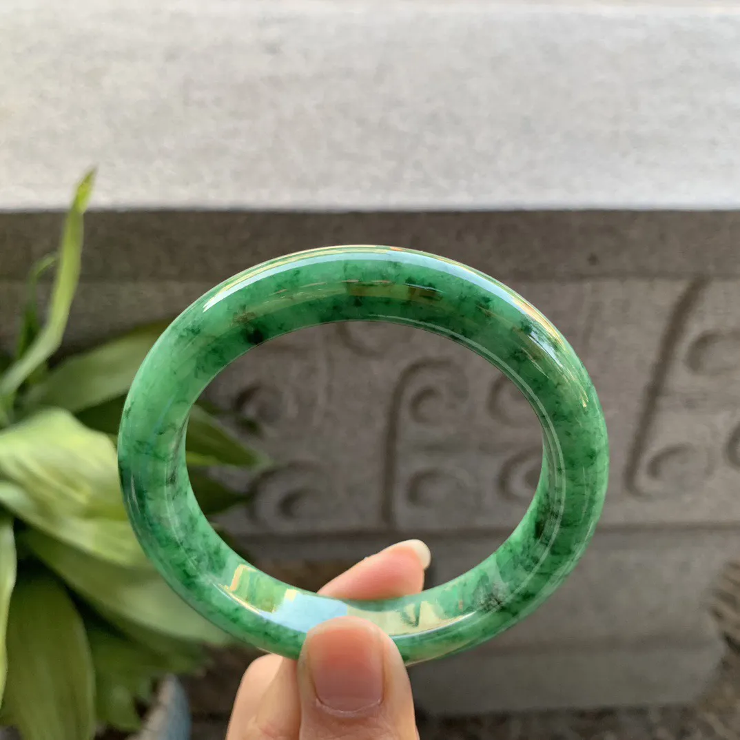 大圈口 60-11.8-9.4【满绿正圈手镯】正圈60 61可戴
