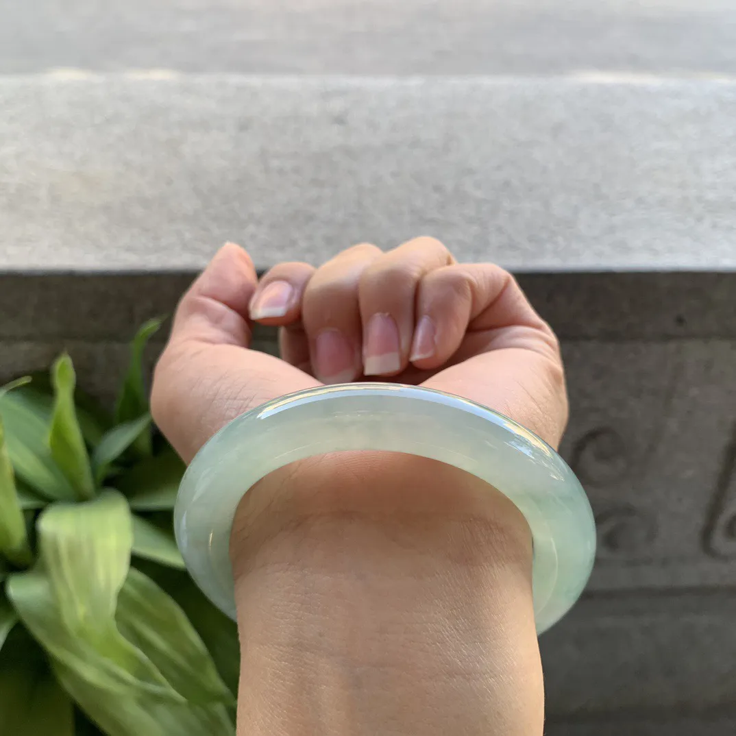 圈口 55-9.9【冰芙蓉圆条手镯】圆条55 56可戴