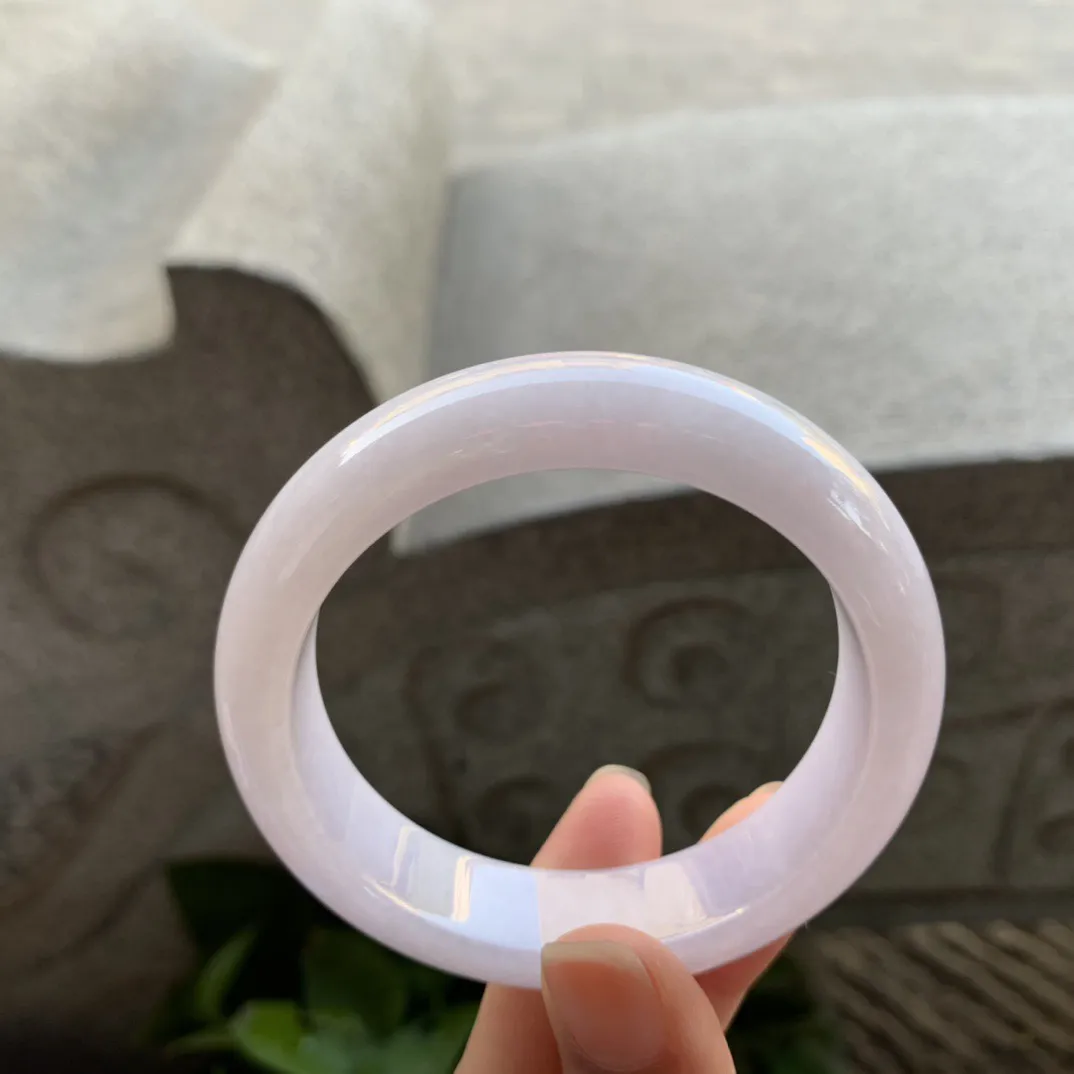 圈口 54.2-14.4-8.4【粉紫正圈手镯】正圈54 55可戴