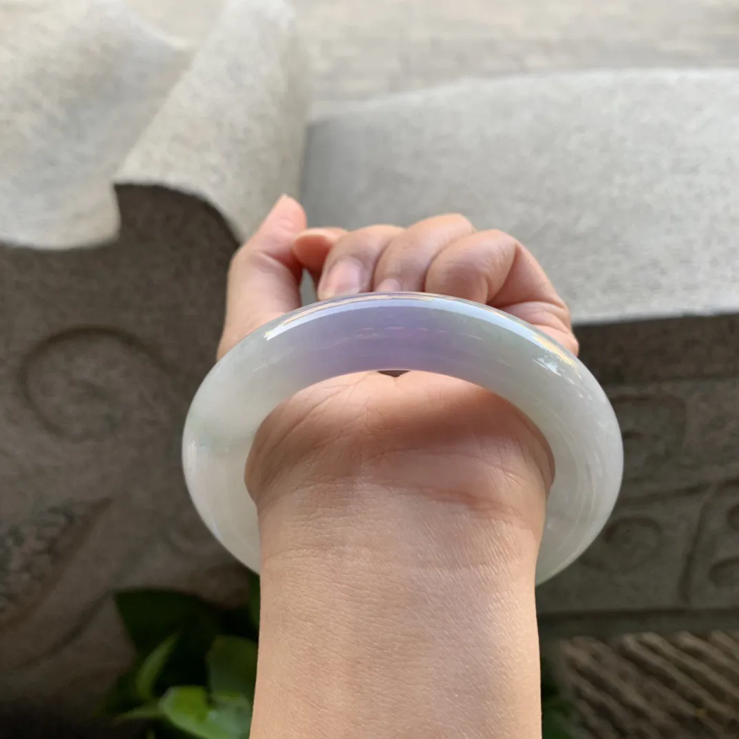 大圈口58-12.9 【冰春彩圆条手镯】圆条58 59可戴