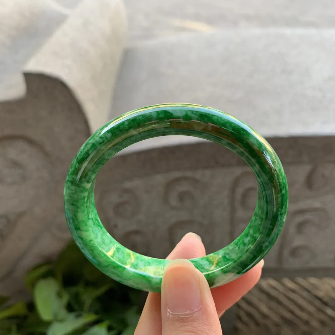 小圈口52.5-46.5-11.8-8.3 【满绿贵妃手镯】贵妃52 53可戴