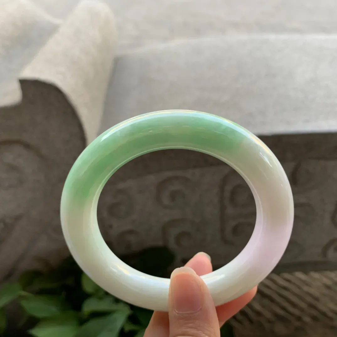 圈口56.7-11.8 【春彩圆条手镯】圆条56 57可戴