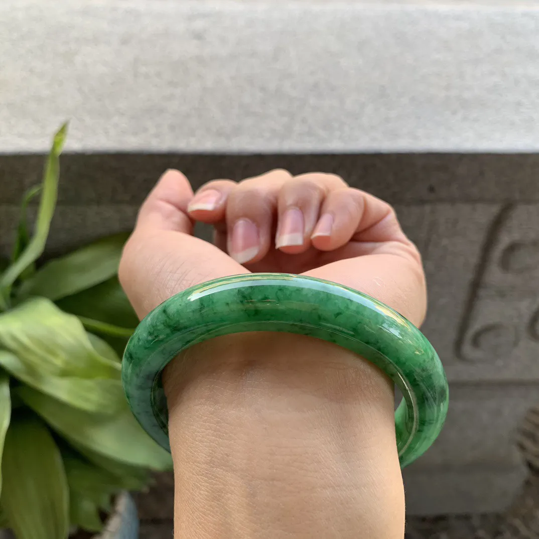 大圈口 60-11.8-9.4【满绿正圈手镯】正圈60 61可戴