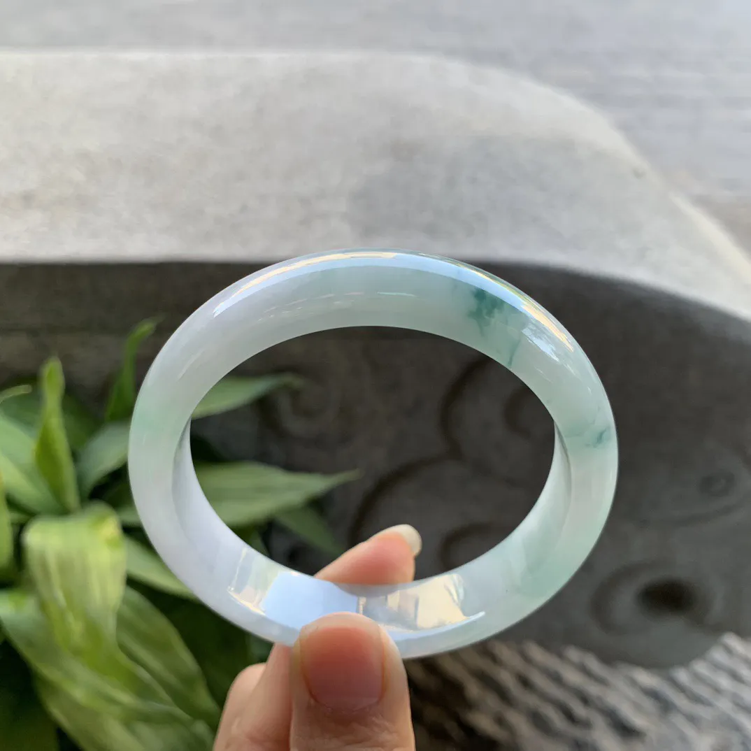 圈口57.5-13.6-7.9 【飘花正圈手镯】正圈57 58可戴