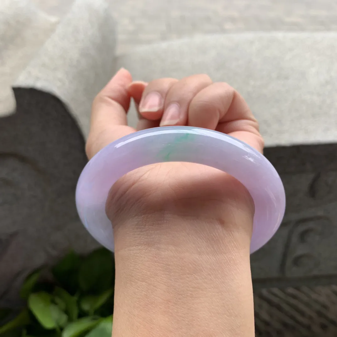 圈口56.8-11.3 【冰春彩圆条手镯】圆条56 57可戴