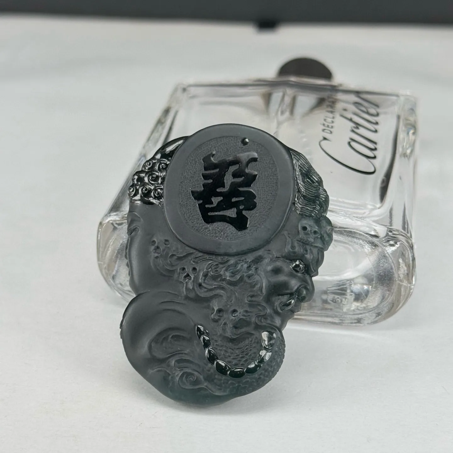 精品墨翠一念之间 种好色正 打灯通透 尺寸50.2