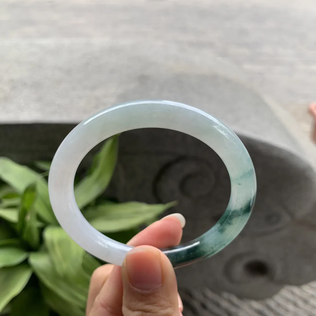 小圈口52.3-7.7 【飘花圆条手镯】圆条52 53可戴