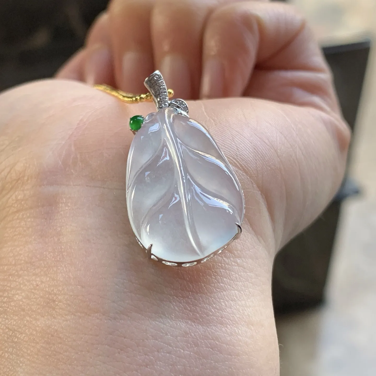 金钻镶嵌冰叶子^_^冰透 清新