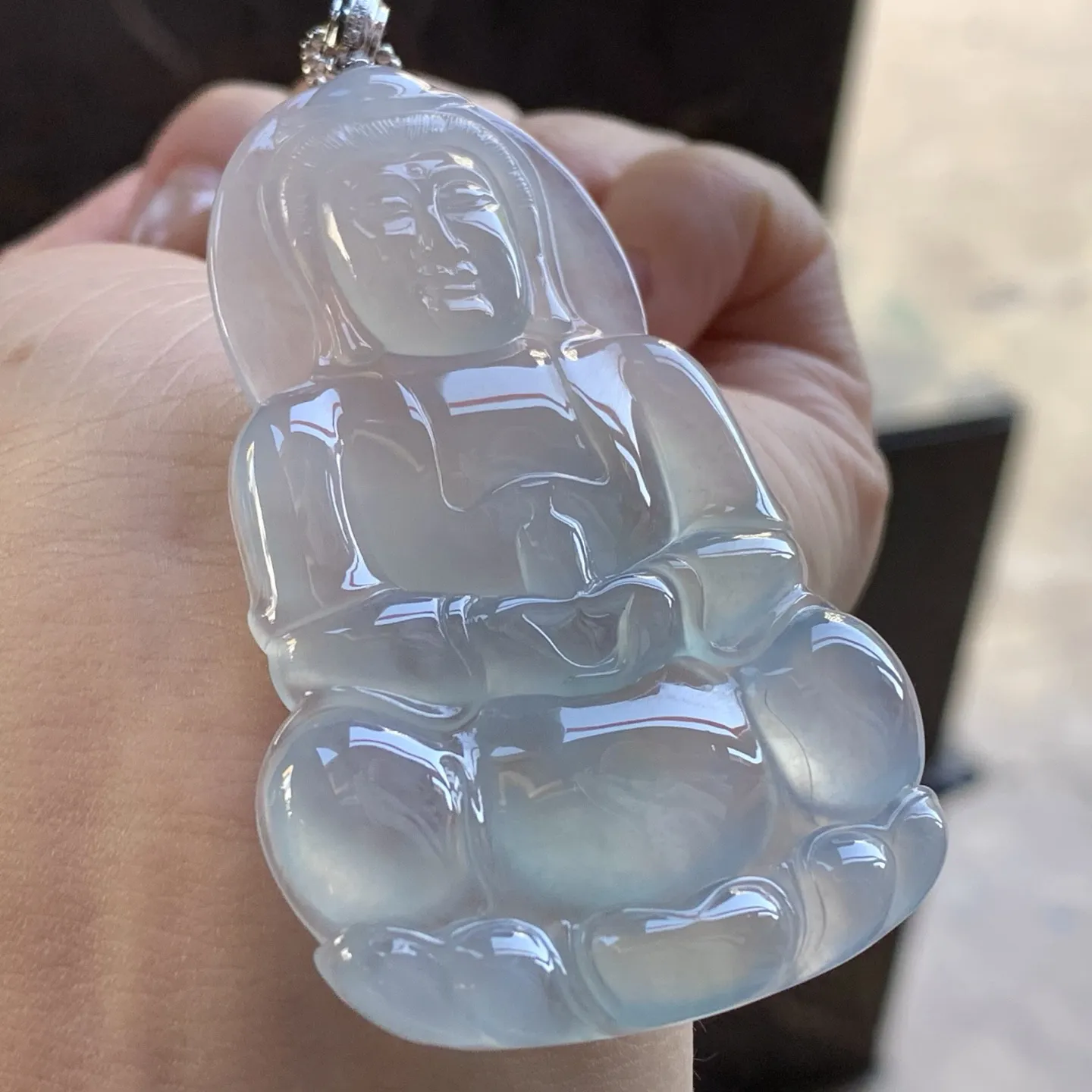 冰种观音
冰味十足 佩戴大气