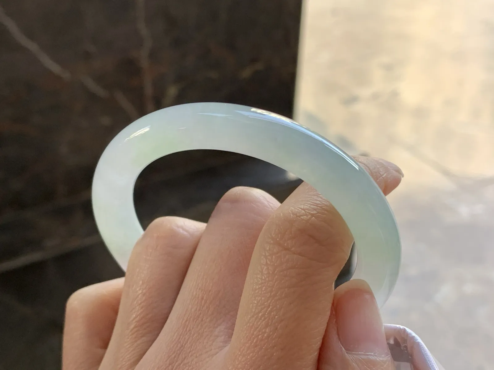 52.5-9

冰种晴水圆条手镯^_^清新