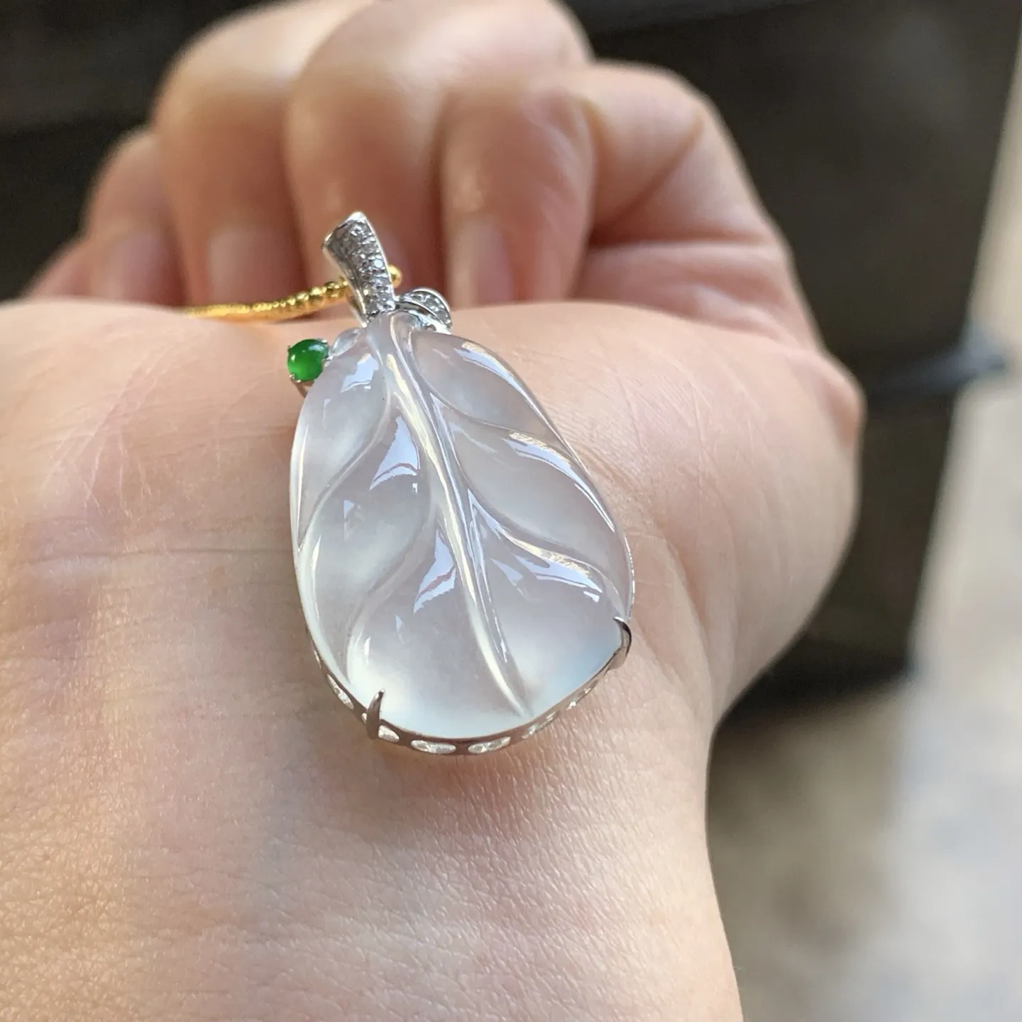 金钻镶嵌冰叶子^_^冰透 清新