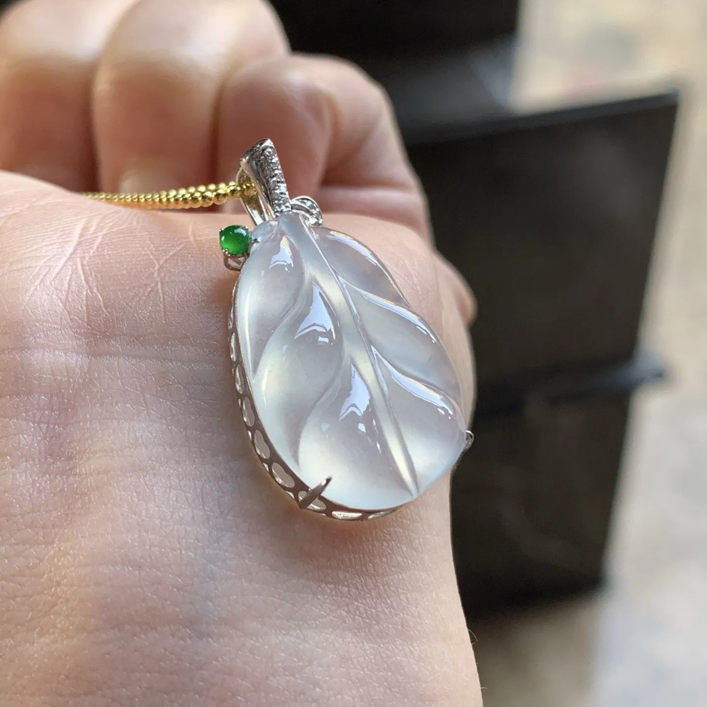 金钻镶嵌冰叶子^_^冰透 清新