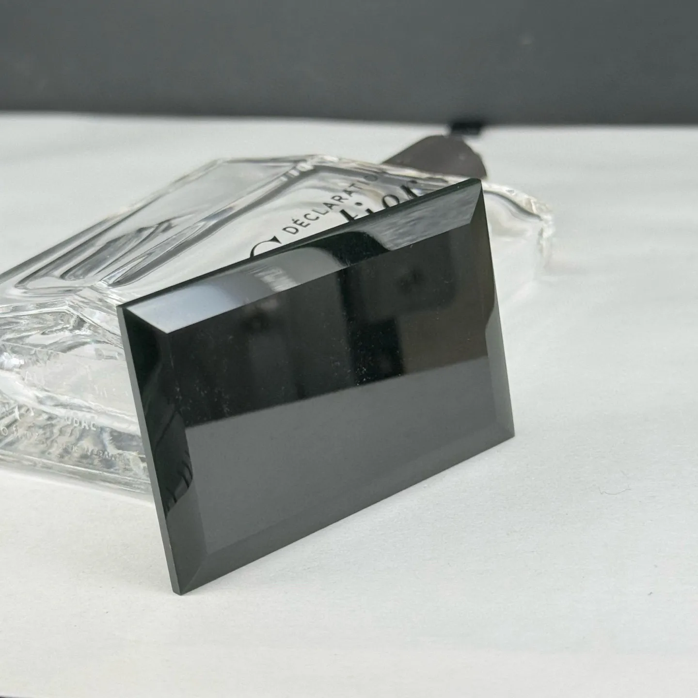 精品墨翠无事牌 种好色正 黑度好 打灯通透 油性十足 尺寸56.5