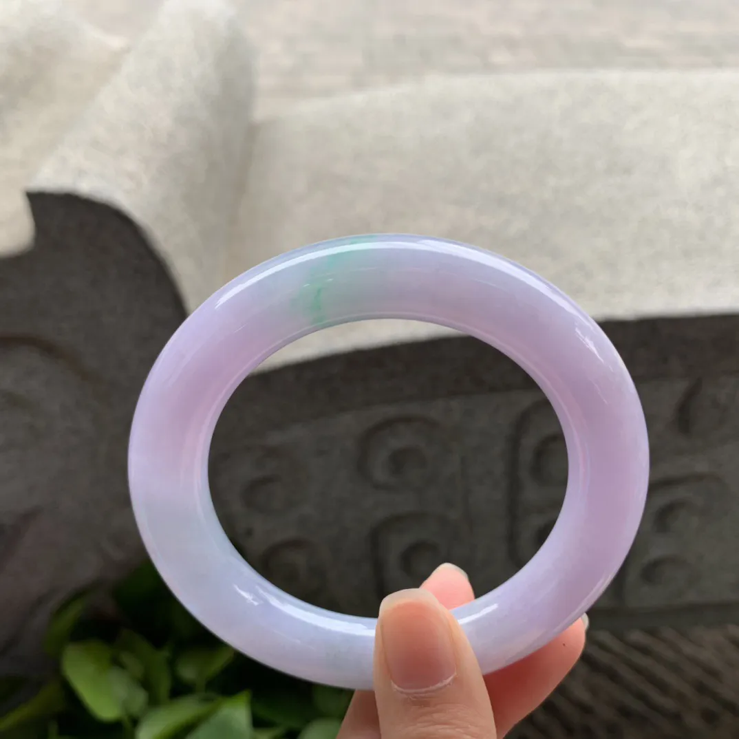 圈口56.8-11.3 【冰春彩圆条手镯】圆条56 57可戴