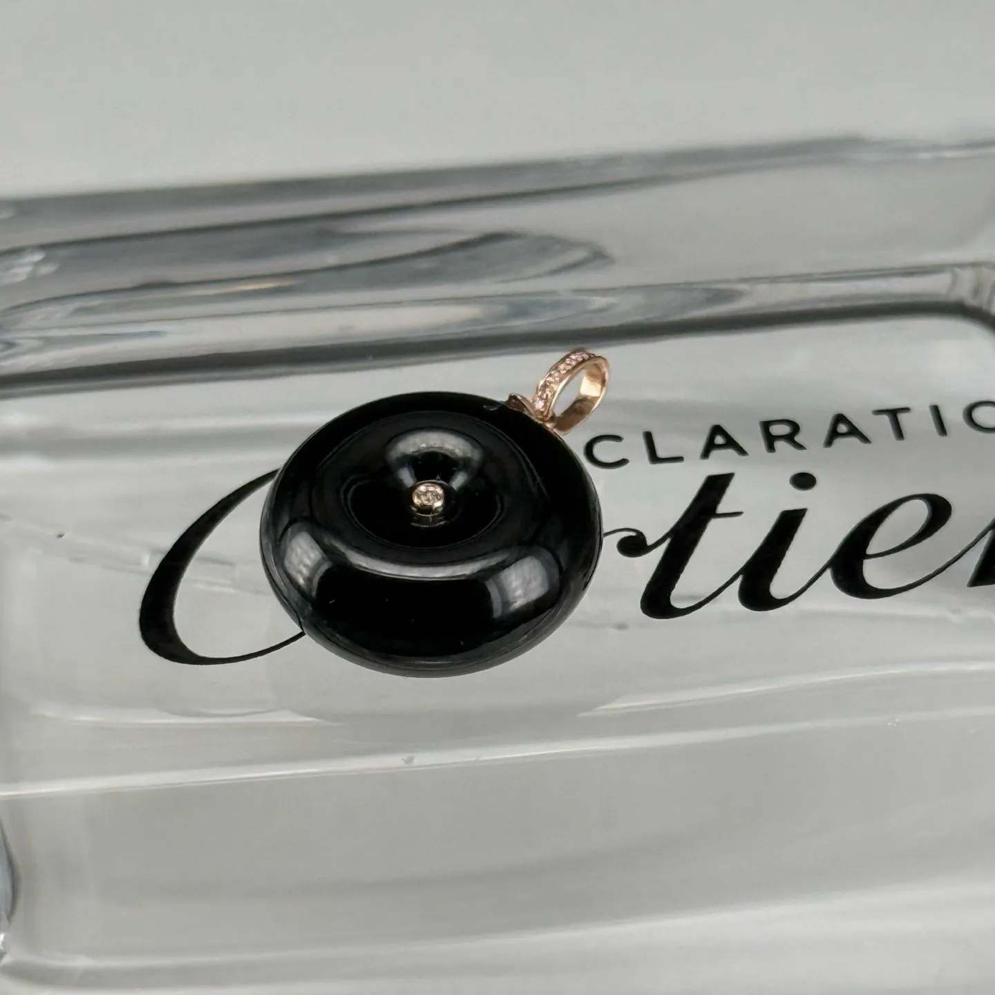 精品18k墨翠平安扣 尺寸14.9